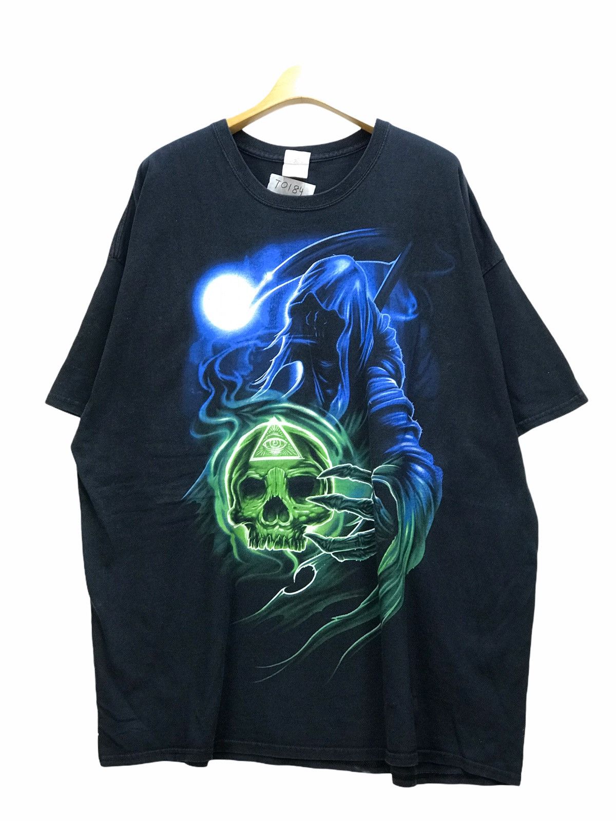 Gildan VINTAGE GOD OF DEATH EYE SHIRT BIG SIZE Size US XXL / EU 58 / 5 - 1 Thumbnail