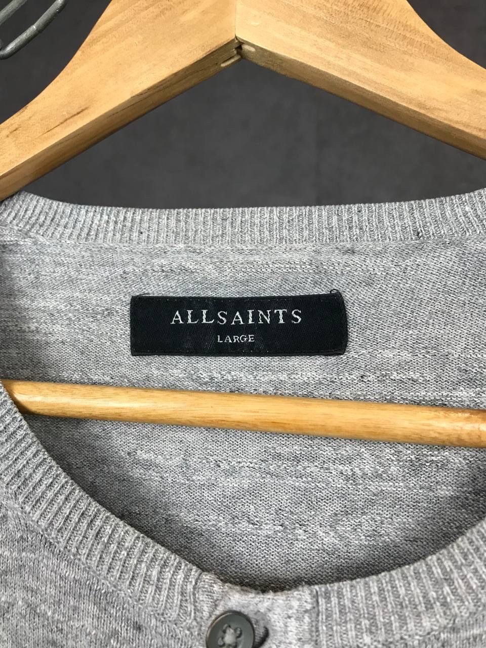 Allsaints Allsaints luxury streetwear gray sweatshirt Size US L / EU 52-54 / 3 - 4 Thumbnail