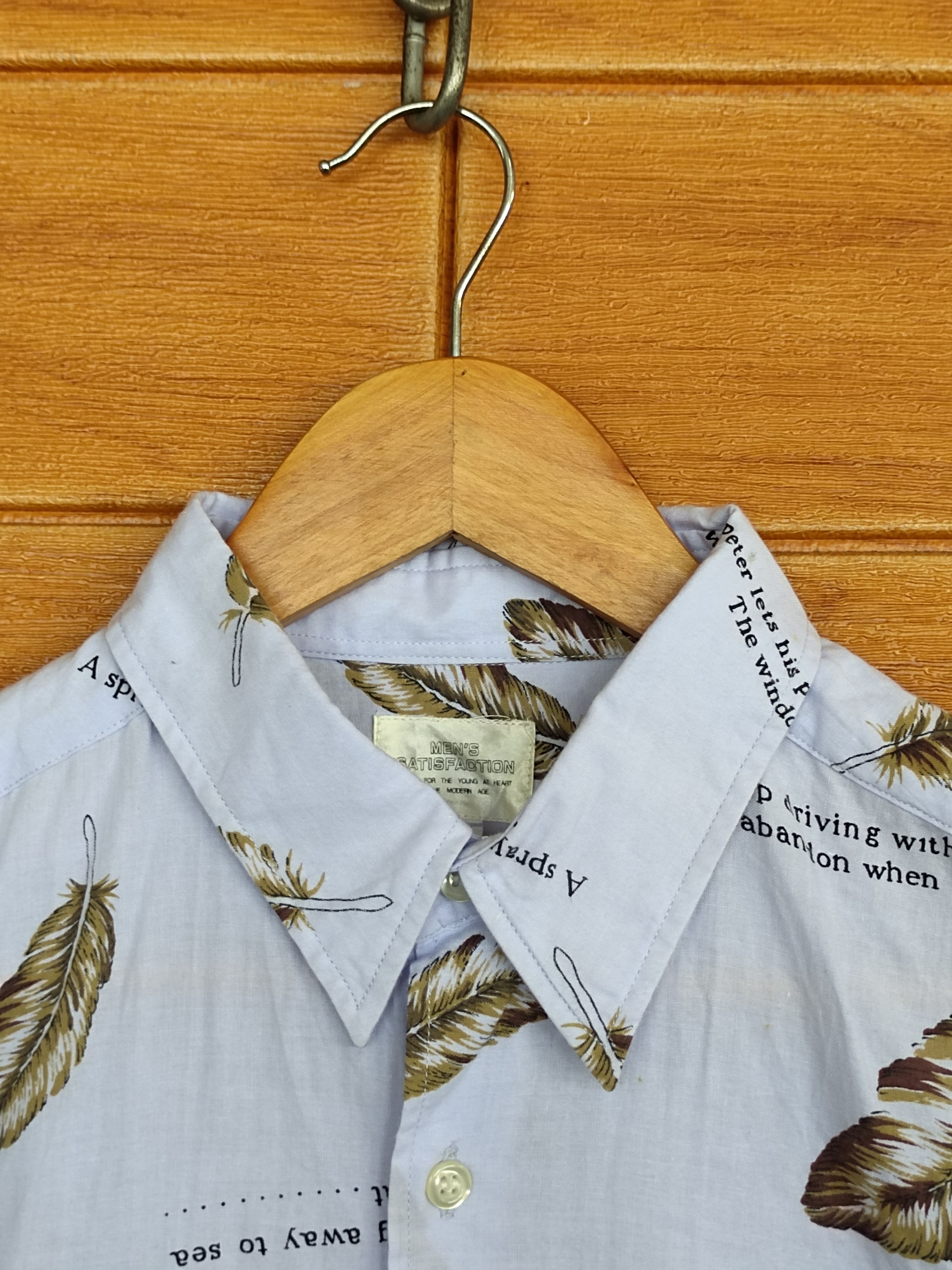 Japanese Brand Vintage Men Satisfaction Hawaiian Shirt Size US M / EU 48-50 / 2 - 5 Thumbnail