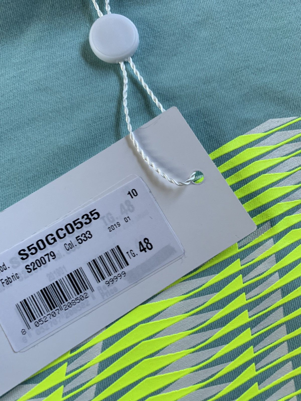Maison Margiela Mint Green Logo Tee, SS Size US S / EU 44-46 / 1 - 5 Thumbnail