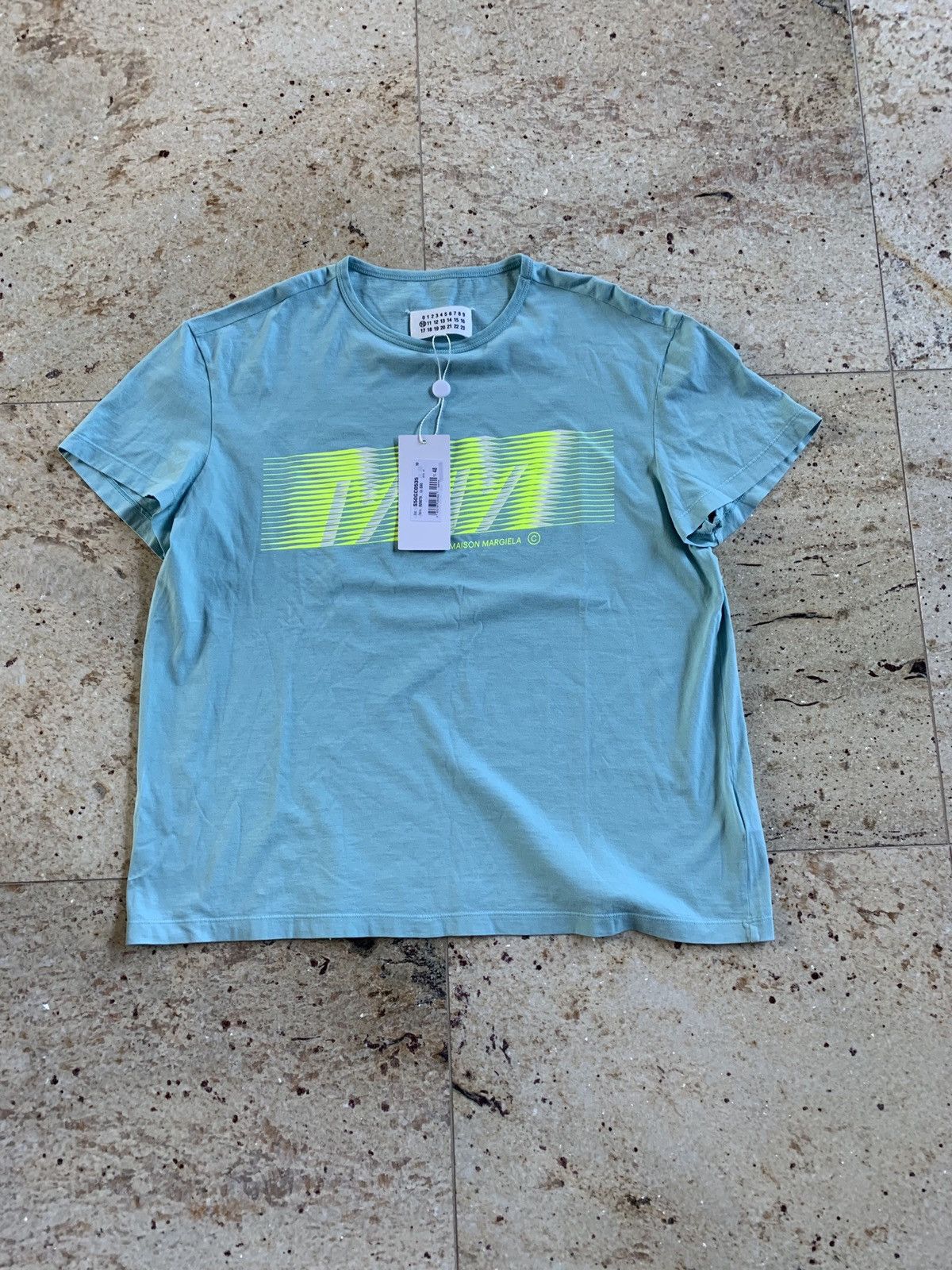 Maison Margiela Mint Green Logo Tee, SS Size US S / EU 44-46 / 1 - 2 Thumbnail
