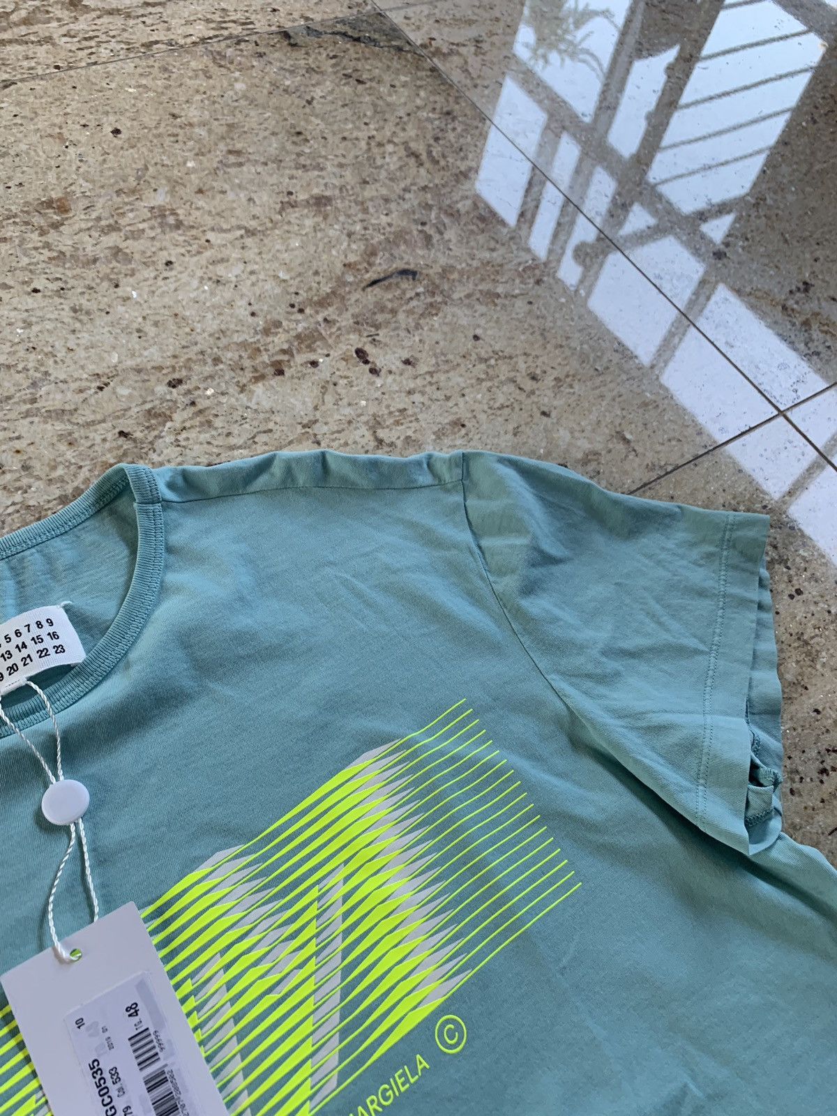 Maison Margiela Mint Green Logo Tee, SS Size US S / EU 44-46 / 1 - 6 Thumbnail