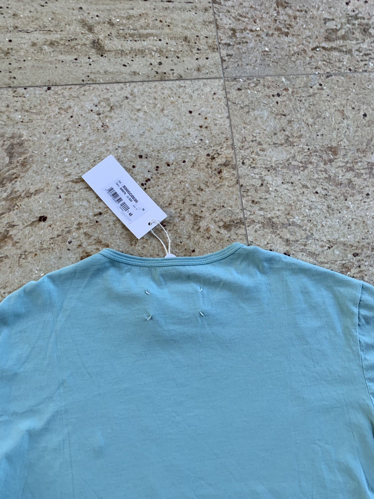 Maison Margiela Mint Green Logo Tee, SS Size US S / EU 44-46 / 1 - 11 Thumbnail