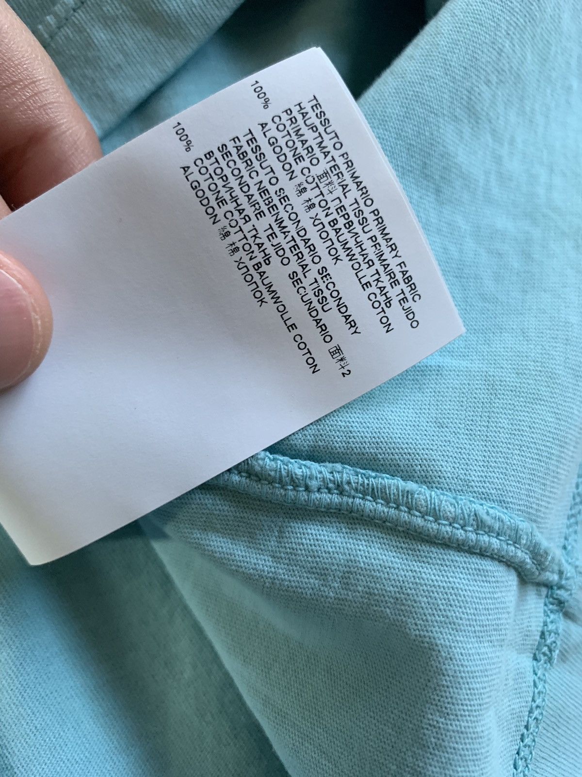 Maison Margiela Mint Green Logo Tee, SS Size US S / EU 44-46 / 1 - 9 Thumbnail