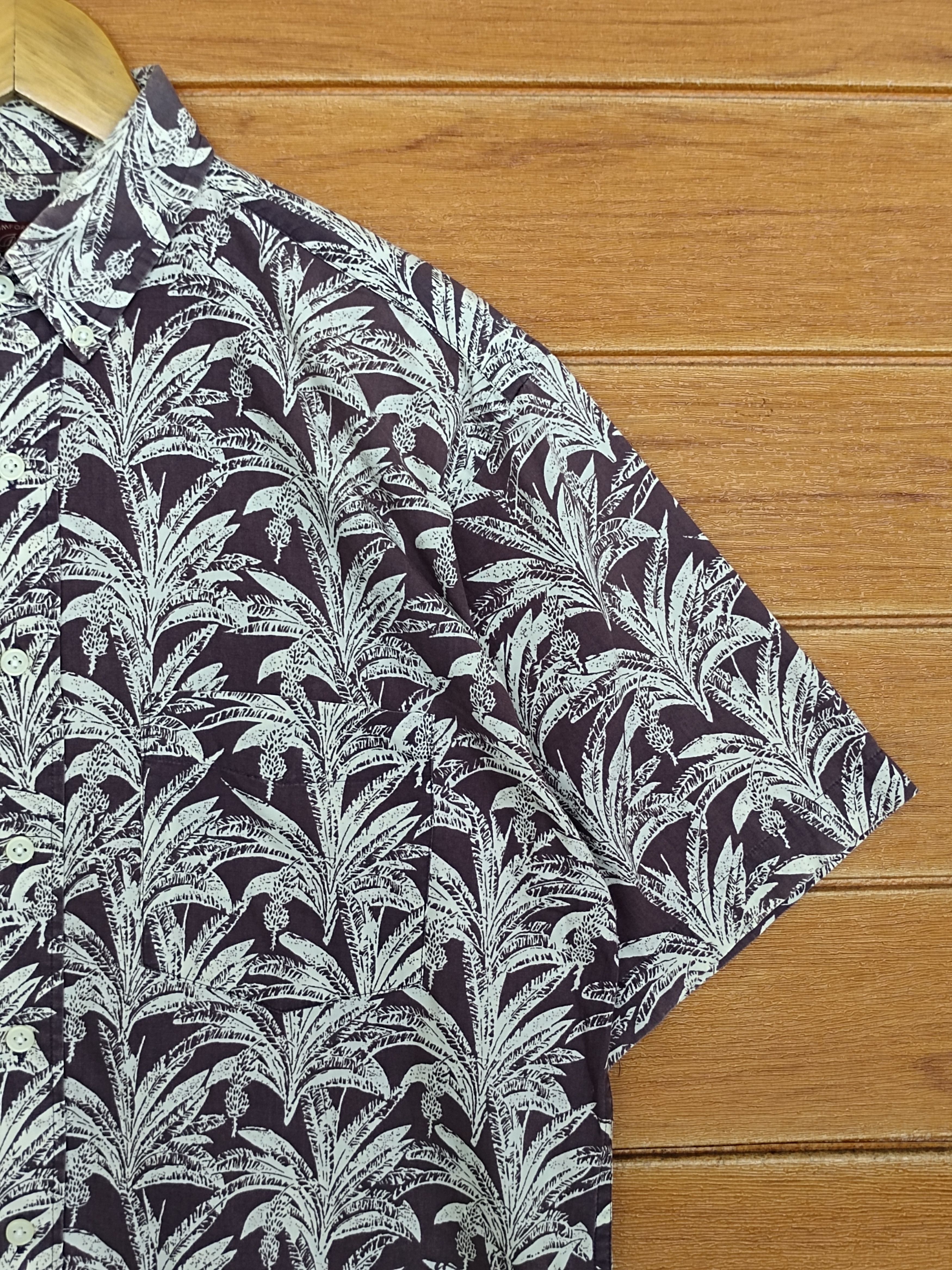 Octopus Vintage 90s Octopus Army "Banana Trees" Hawaiian Shirt Size US M / EU 48-50 / 2 - 6 Thumbnail