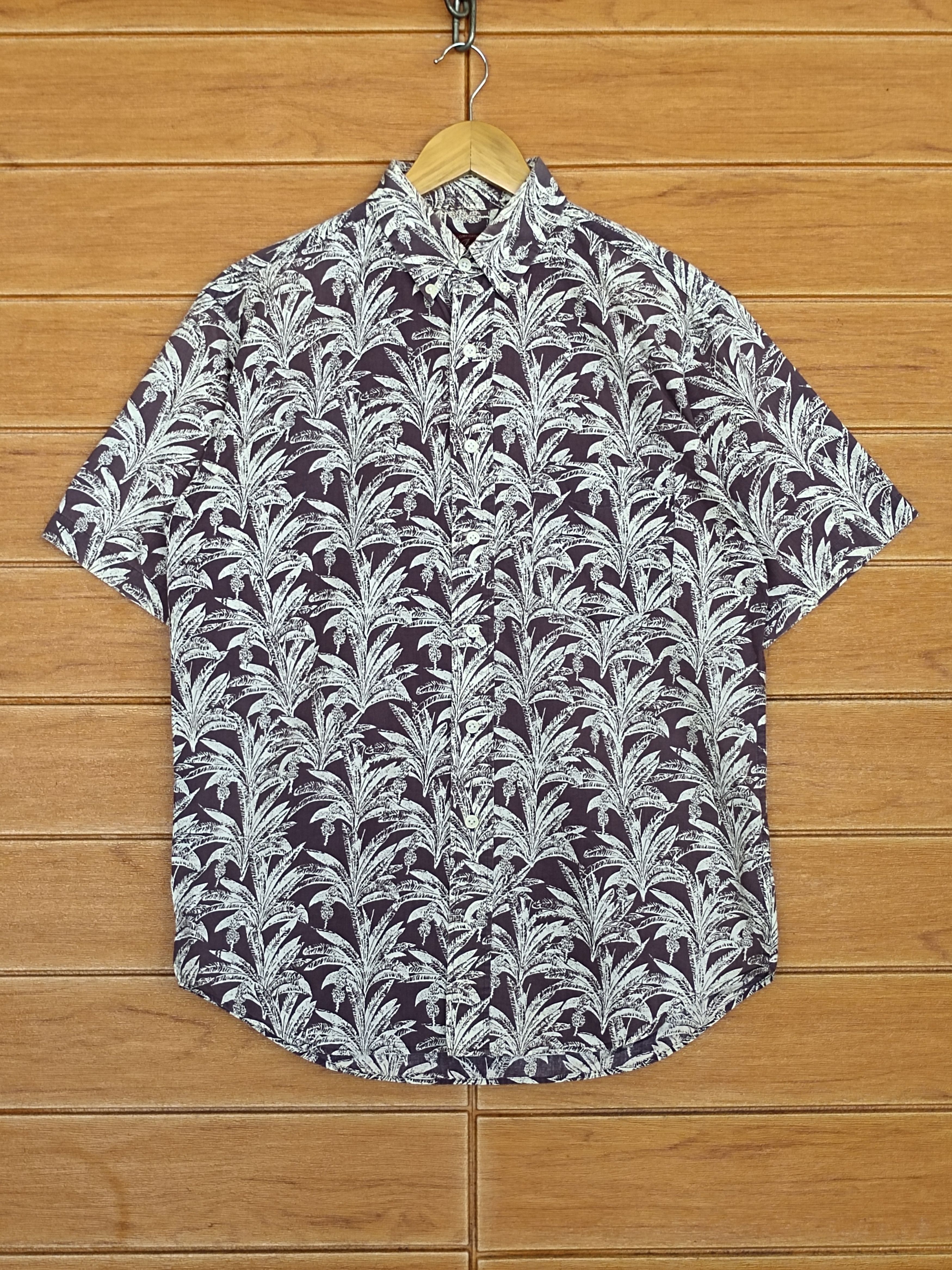 Octopus Vintage 90s Octopus Army "Banana Trees" Hawaiian Shirt Size US M / EU 48-50 / 2 - 2 Thumbnail