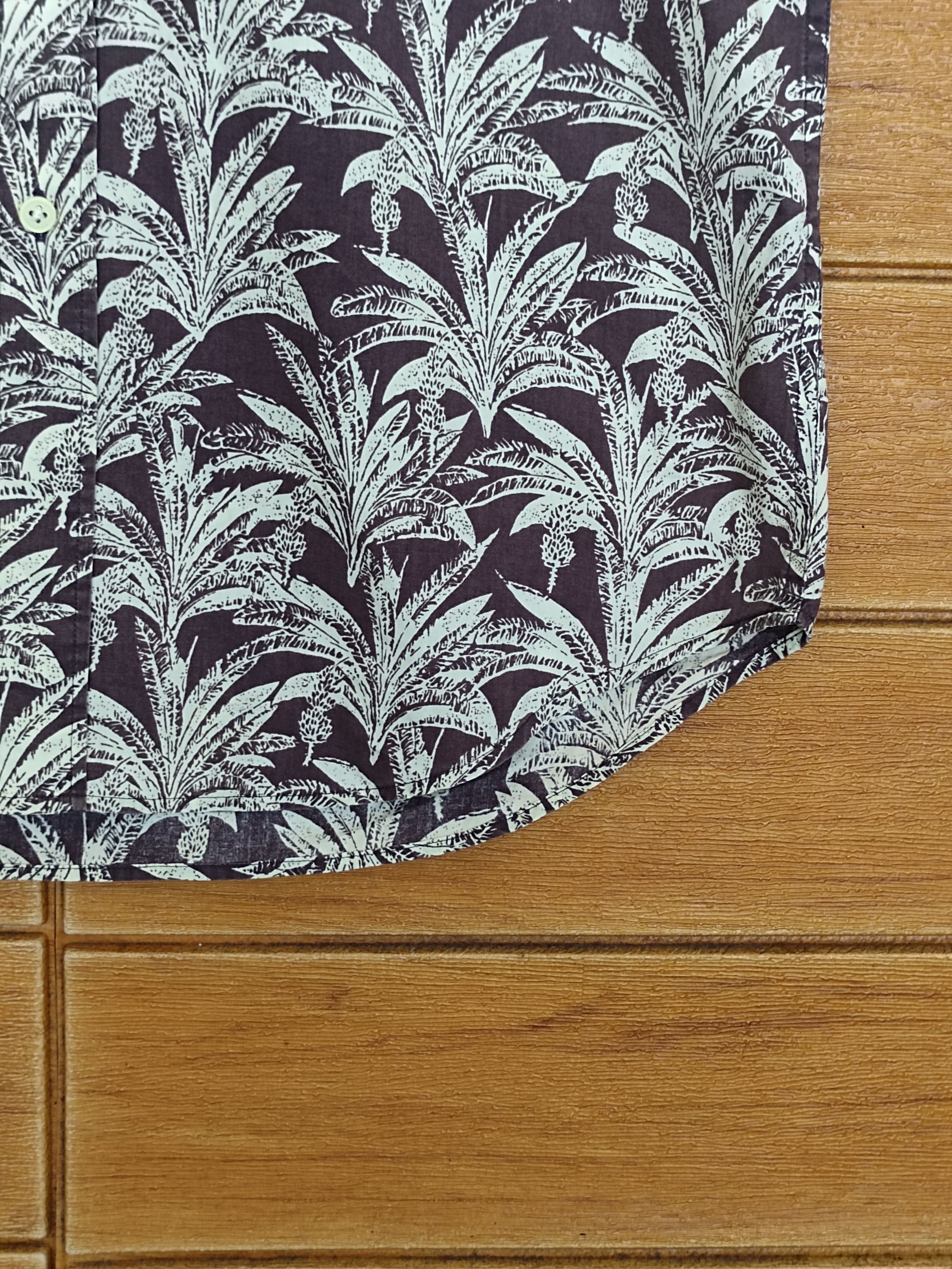 Octopus Vintage 90s Octopus Army "Banana Trees" Hawaiian Shirt Size US M / EU 48-50 / 2 - 8 Thumbnail