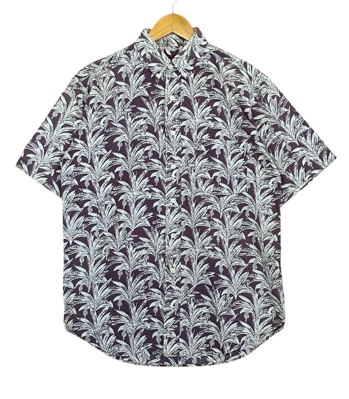 Octopus Vintage 90s Octopus Army "Banana Trees" Hawaiian Shirt Size US M / EU 48-50 / 2 - 1 Thumbnail