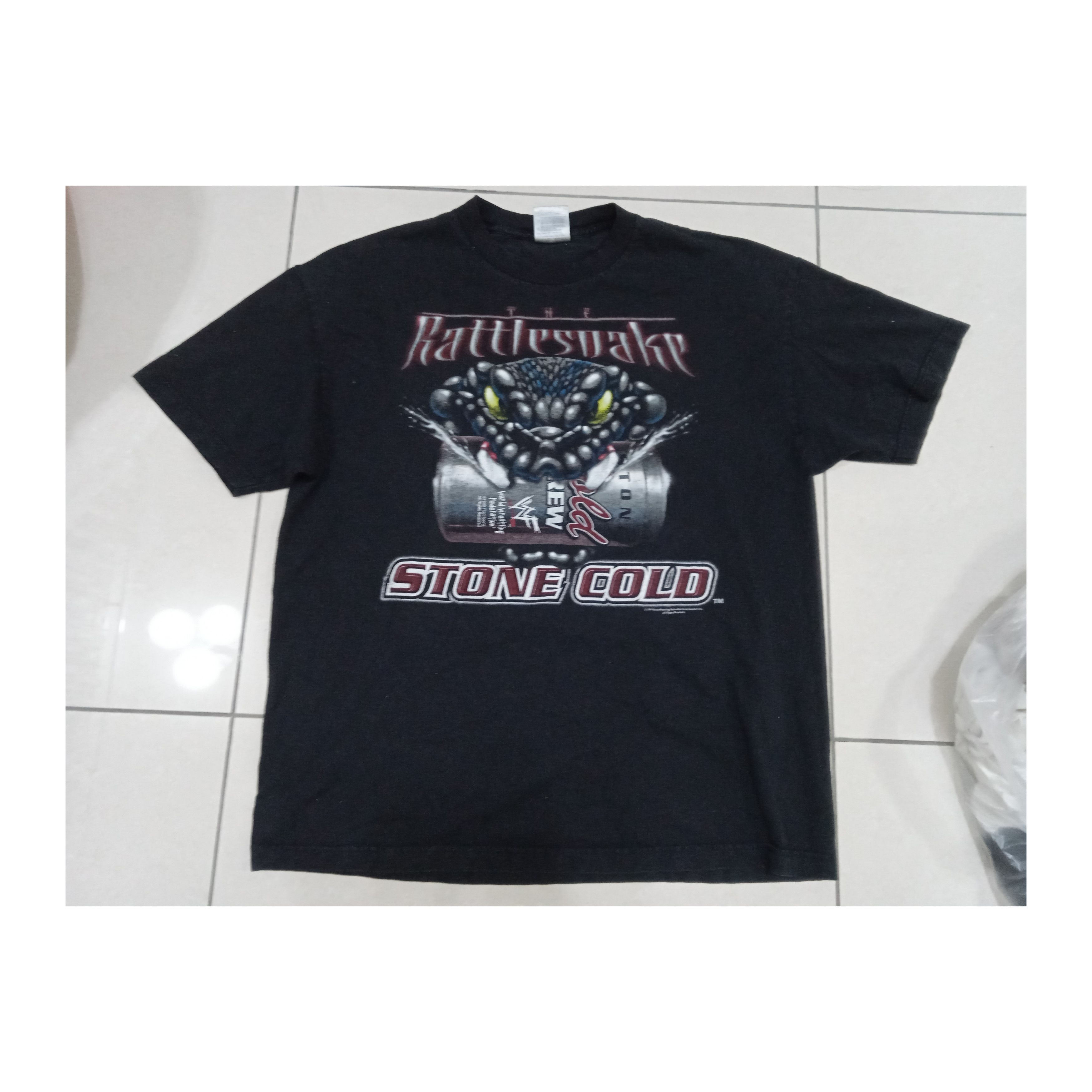 Vintage Vintage 90s WWF Stone Cold 1999 T-Shirt erd Size US XL / EU 56 / 4 - 1 Thumbnail