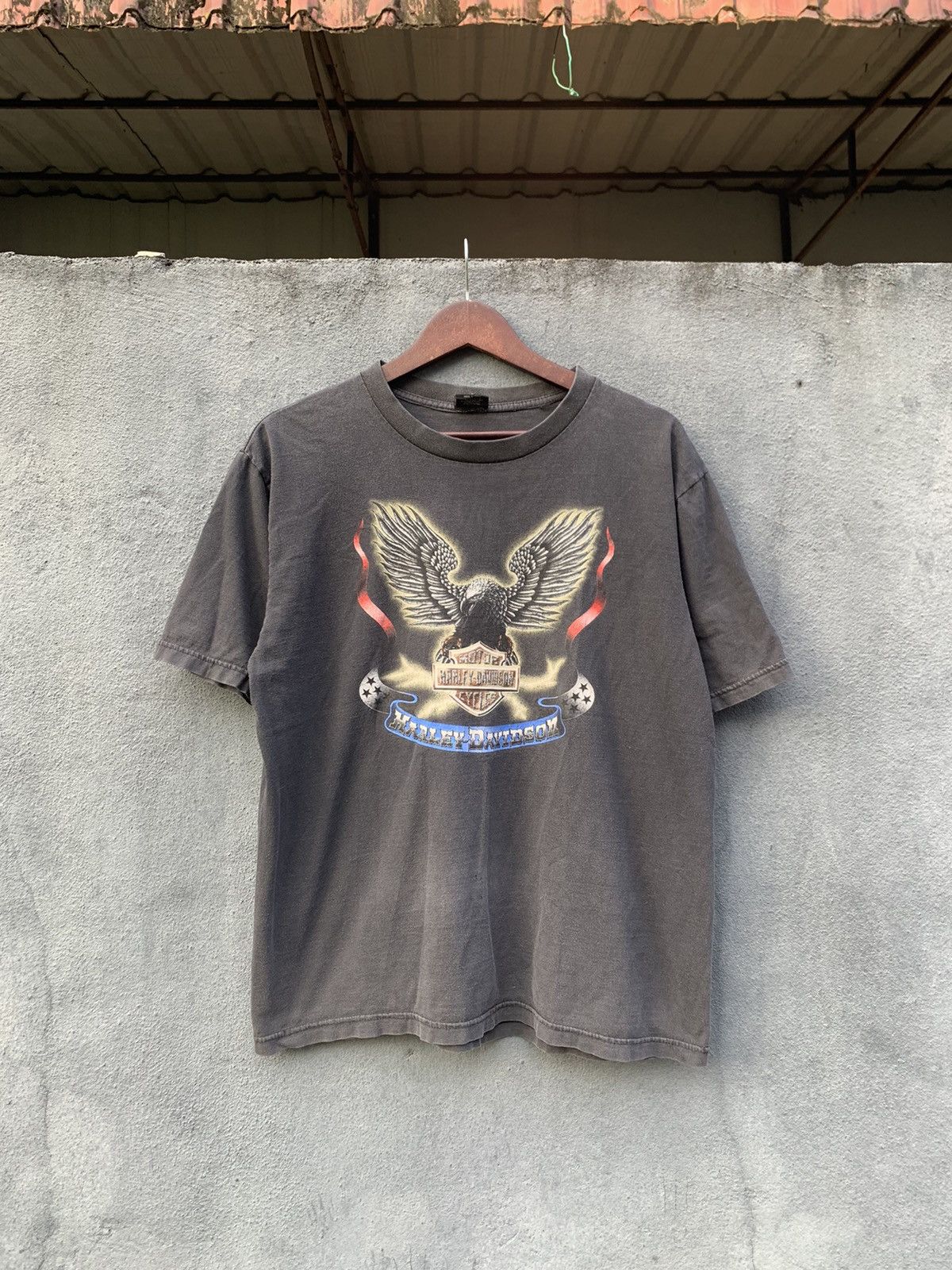 Harley Davidson 👹Vintage 1999 FADED HARLEY DAVIDSON Tshirt Size US M / EU 48-50 / 2 - 2 Thumbnail