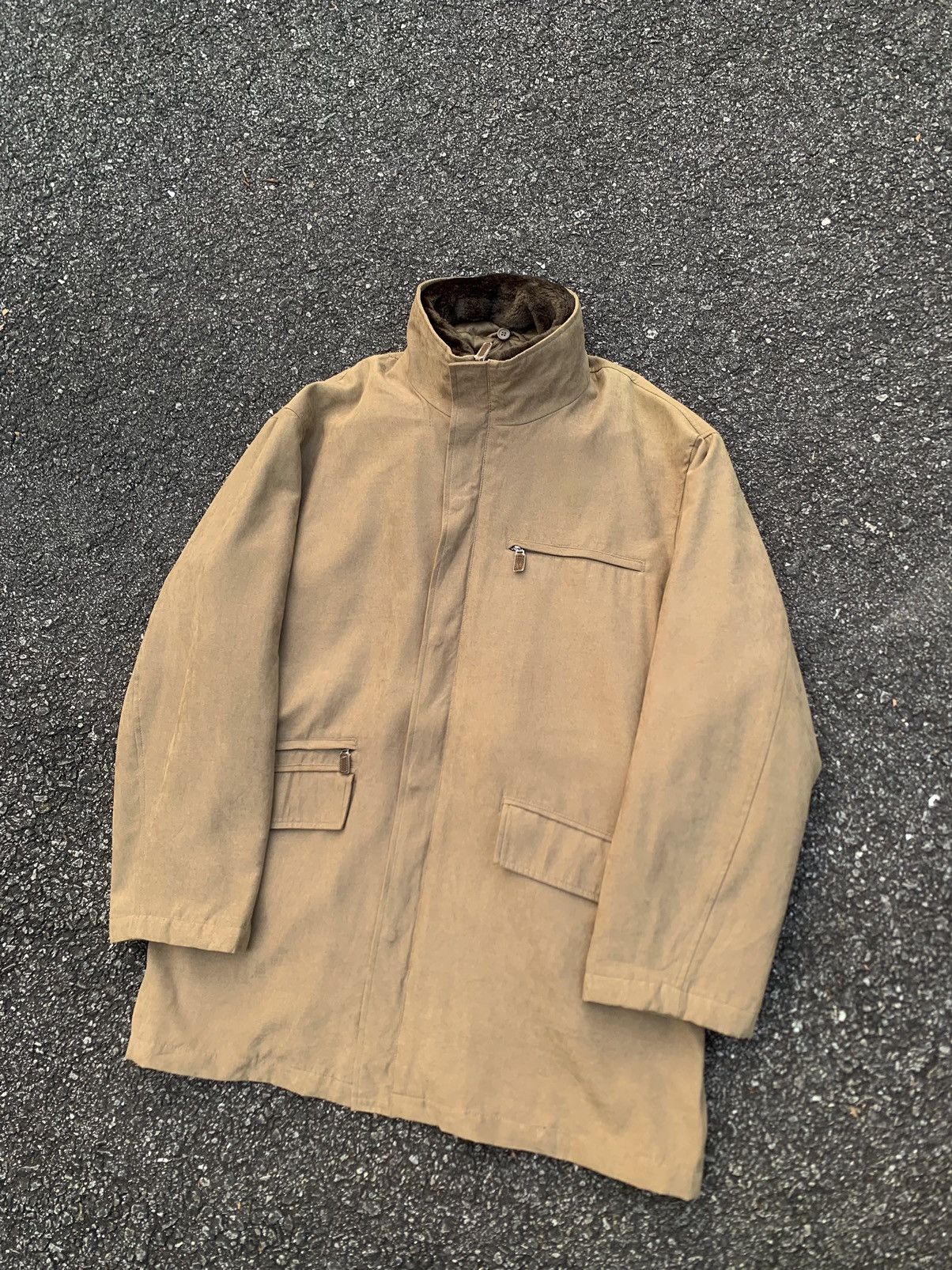 Kansai Yamamoto 👹KANSAI JAPAN Brown Seude Long Jacket By KANSAI YAMAMOTO Size US L / EU 52-54 / 3 - 1 Thumbnail