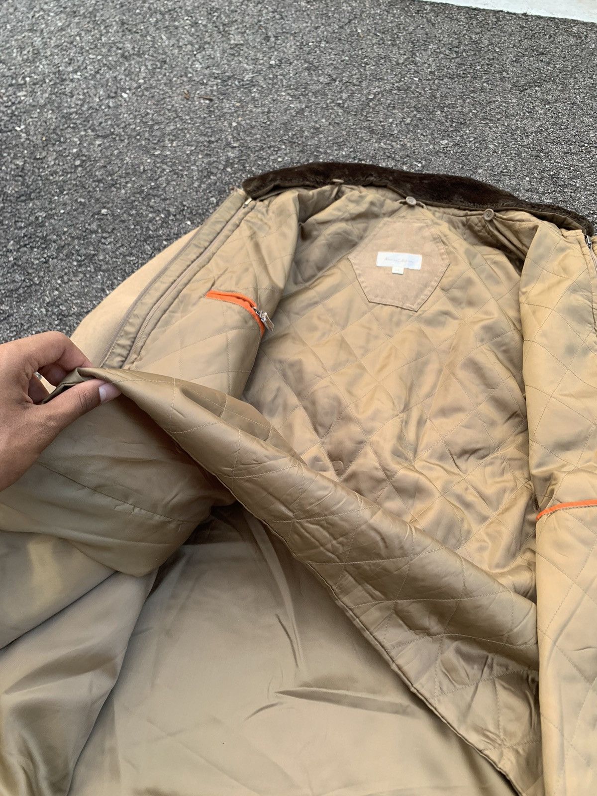 Kansai Yamamoto 👹KANSAI JAPAN Brown Seude Long Jacket By KANSAI YAMAMOTO Size US L / EU 52-54 / 3 - 12 Thumbnail