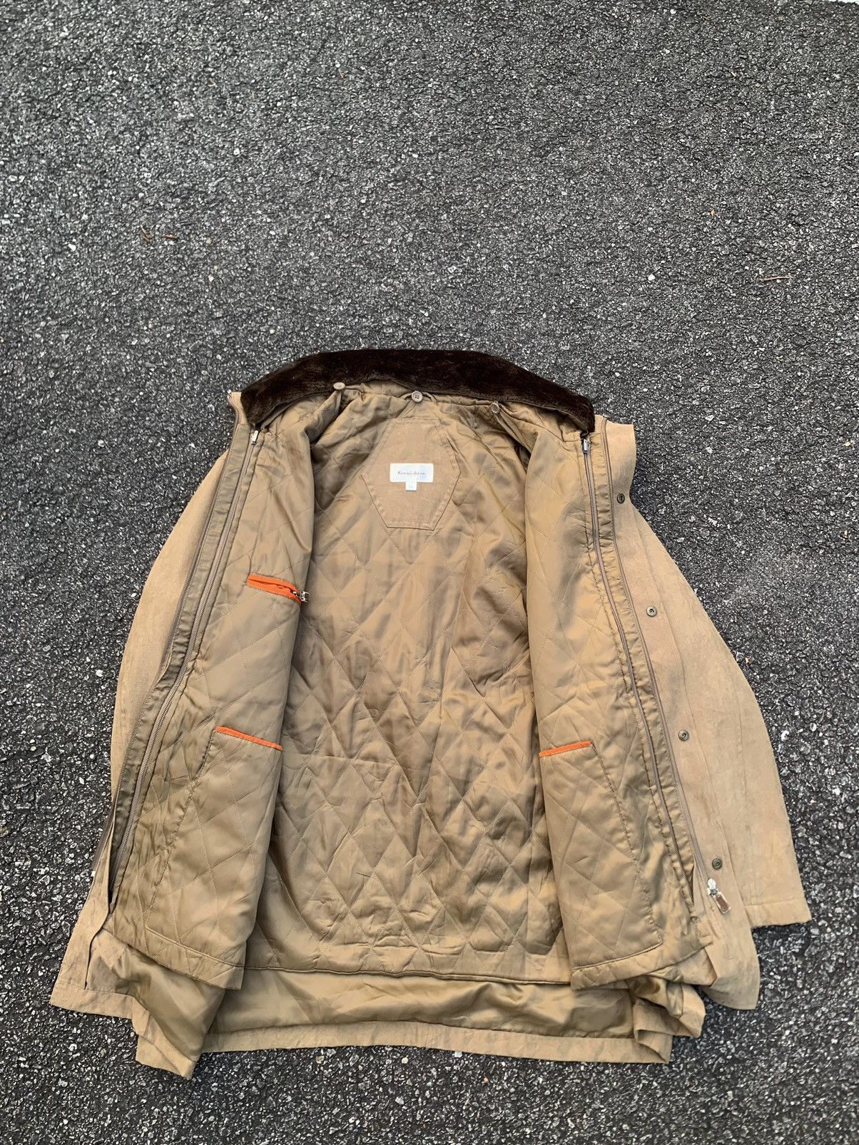 Kansai Yamamoto 👹KANSAI JAPAN Brown Seude Long Jacket By KANSAI YAMAMOTO Size US L / EU 52-54 / 3 - 8 Thumbnail