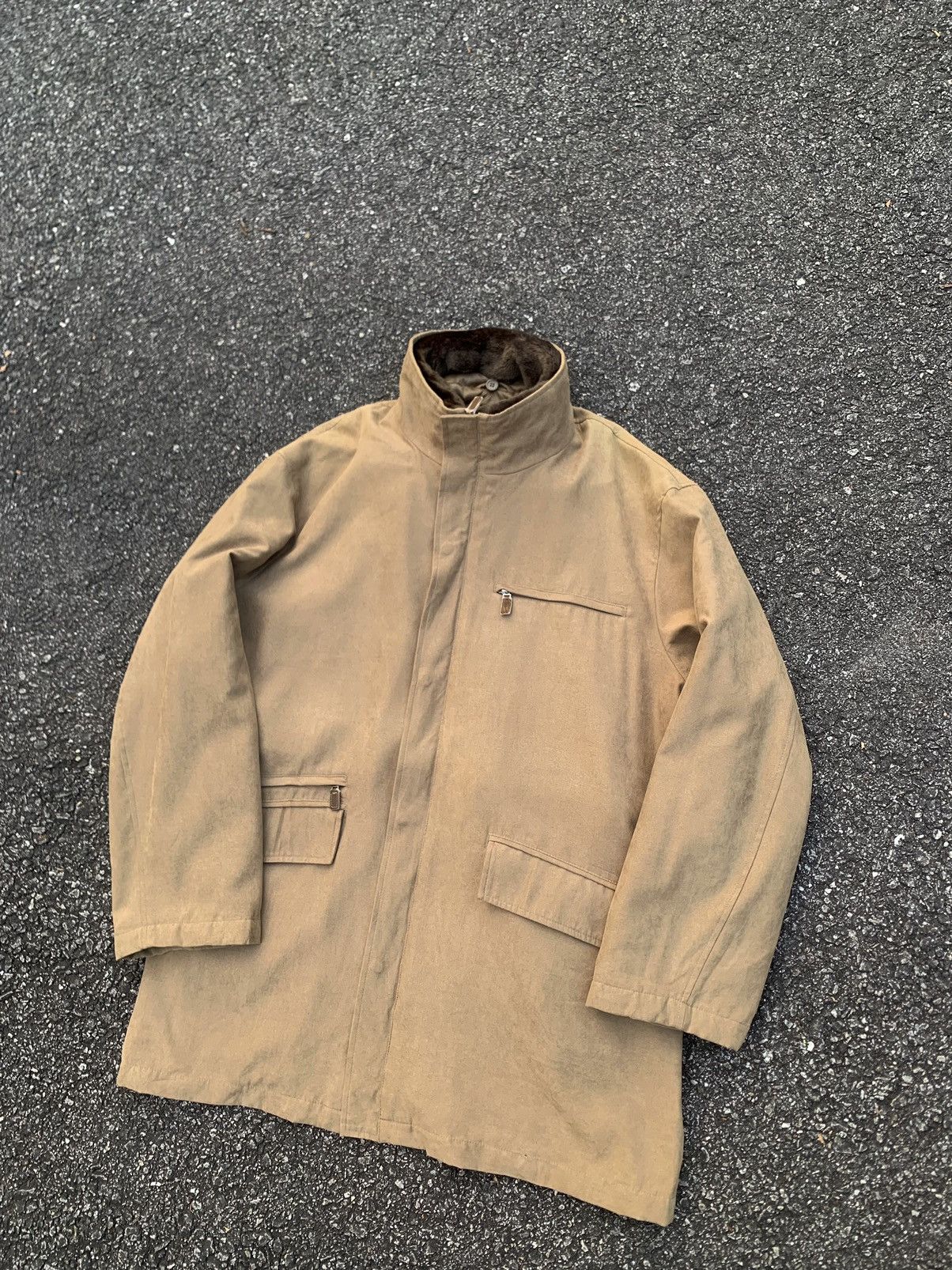 Kansai Yamamoto 👹KANSAI JAPAN Brown Seude Long Jacket By KANSAI YAMAMOTO Size US L / EU 52-54 / 3 - 2 Thumbnail
