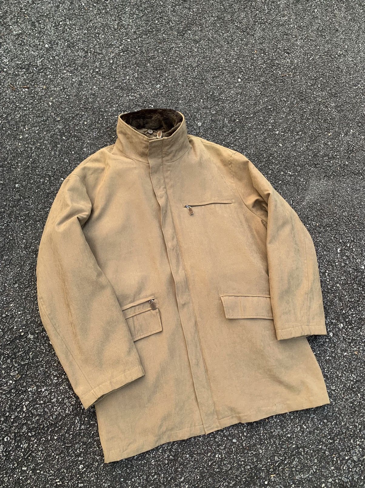 Kansai Yamamoto 👹KANSAI JAPAN Brown Seude Long Jacket By KANSAI YAMAMOTO Size US L / EU 52-54 / 3 - 3 Thumbnail