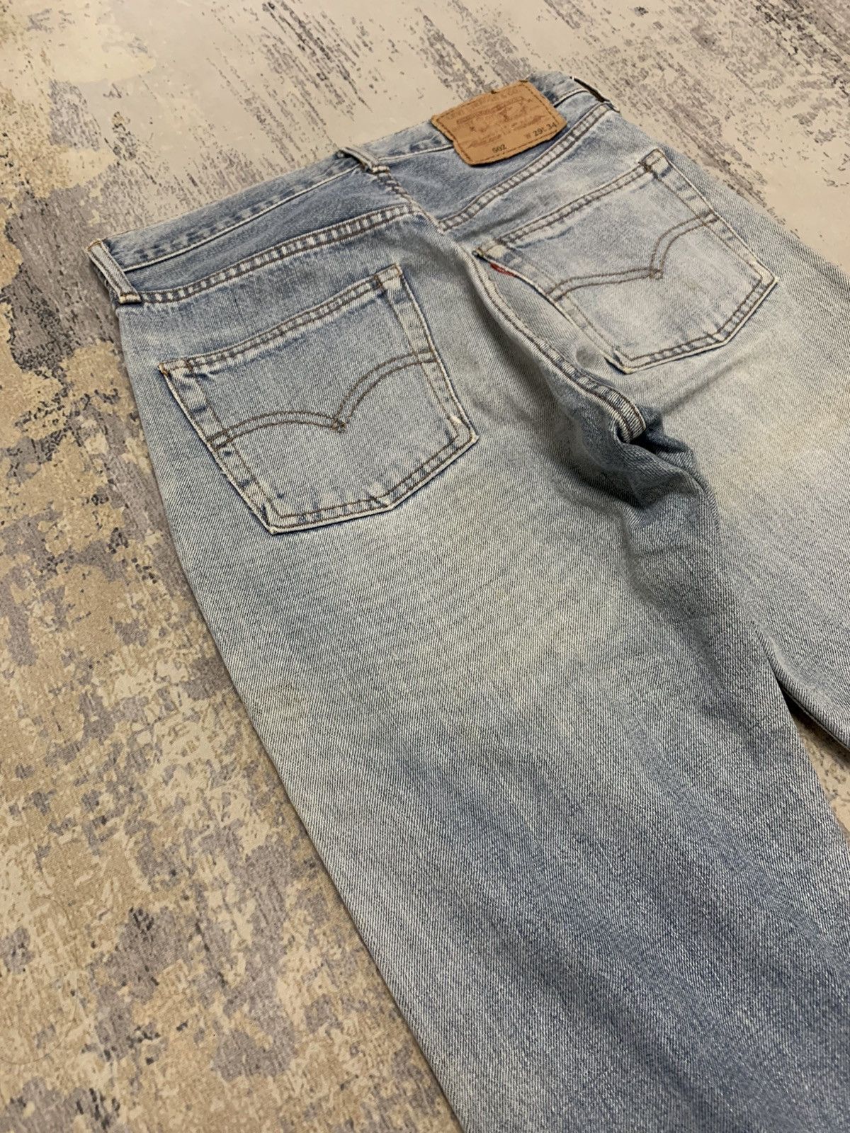 Levi's Vintage Levis 502 Big E Selvedge Denim Jeans 28x33.5 Size US 28 / EU 44 - 11 Thumbnail