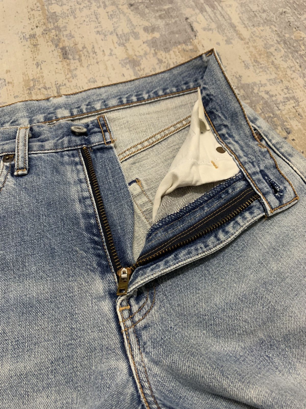 Levi's Vintage Levis 502 Big E Selvedge Denim Jeans 28x33.5 Size US 28 / EU 44 - 9 Thumbnail