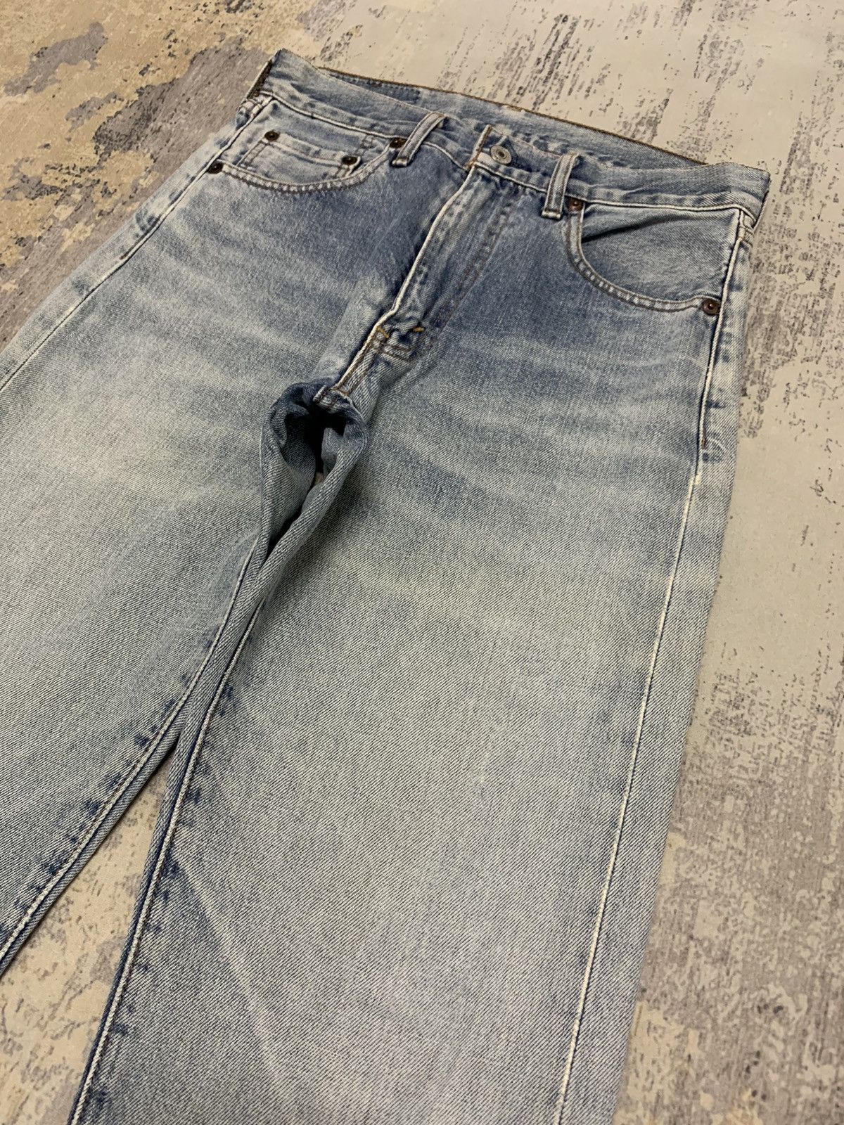 Levi's Vintage Levis 502 Big E Selvedge Denim Jeans 28x33.5 Size US 28 / EU 44 - 3 Thumbnail