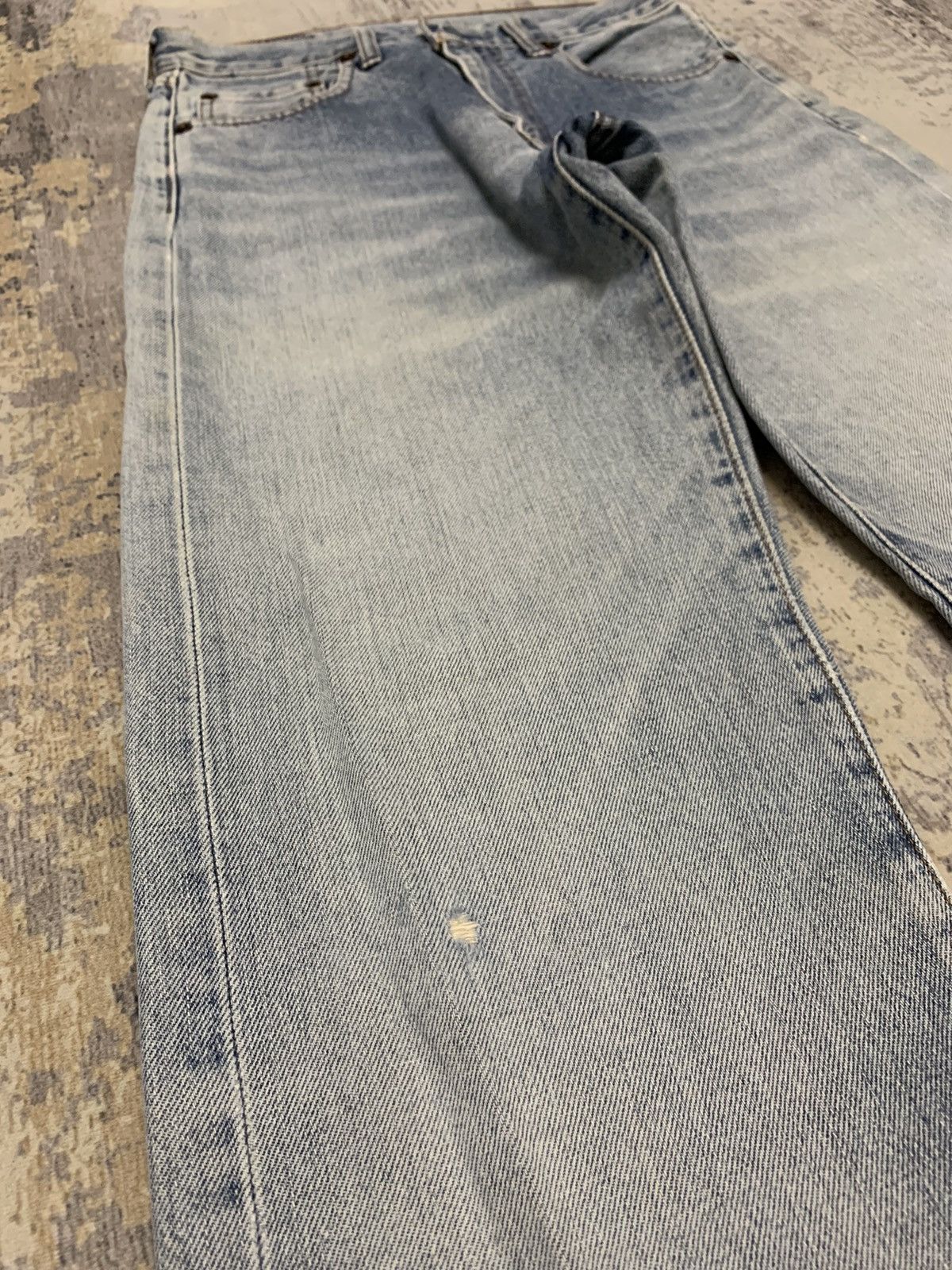 Levi's Vintage Levis 502 Big E Selvedge Denim Jeans 28x33.5 Size US 28 / EU 44 - 5 Thumbnail