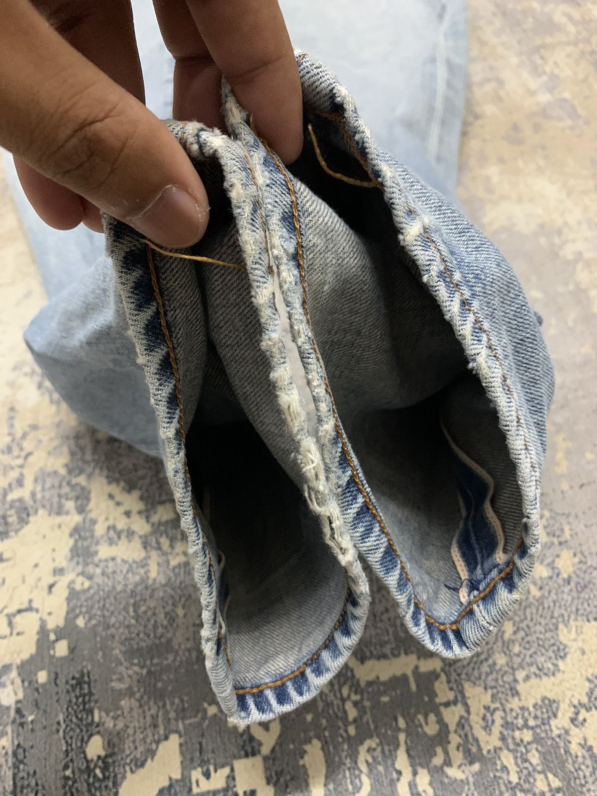 Levi's Vintage Levis 502 Big E Selvedge Denim Jeans 28x33.5 Size US 28 / EU 44 - 7 Thumbnail