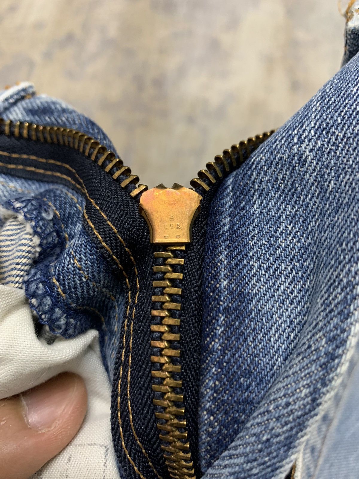 Levi's Vintage Levis 502 Big E Selvedge Denim Jeans 28x33.5 Size US 28 / EU 44 - 18 Thumbnail