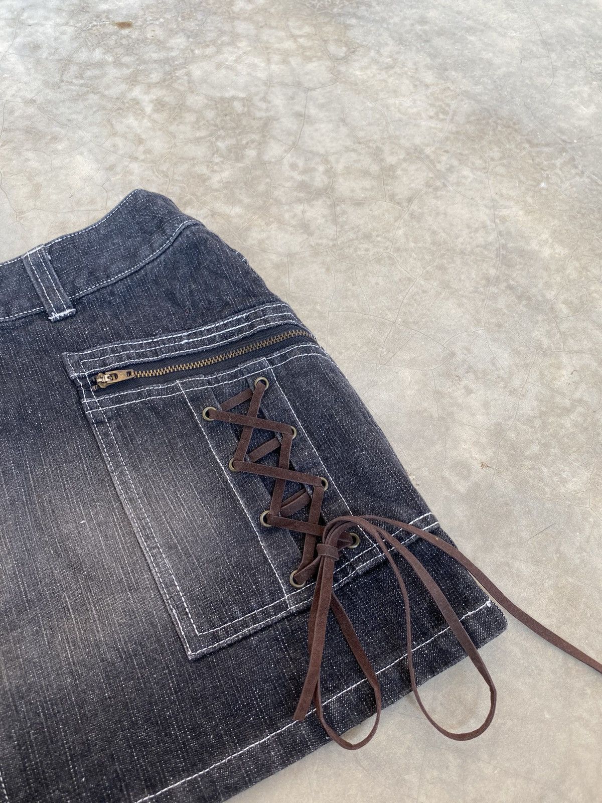 Japanese Brand × Seditionaries Japanase brand Denim Skirt Size 28" / US 6 / IT 42 - 2 Thumbnail
