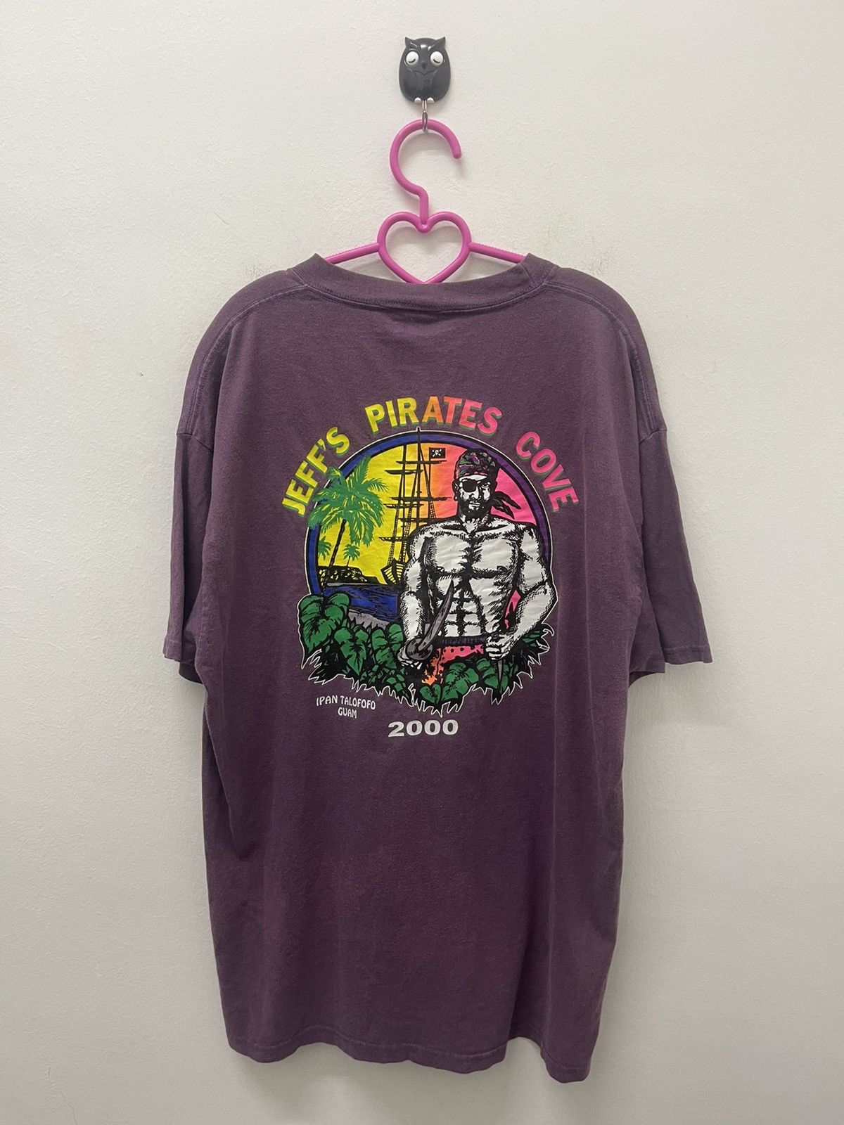 Vintage Rare Vintage JEFF’S PIRATES COVE 2000 Skull Guam Tee Size US L / EU 52-54 / 3 - 1 Thumbnail