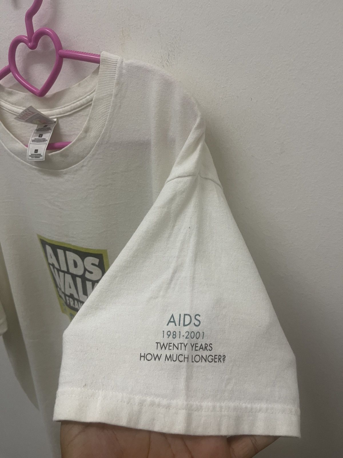 Vintage Rare Vintage AIDS WALK San Francisco 2001 Promo Tee Size US L / EU 52-54 / 3 - 2 Thumbnail