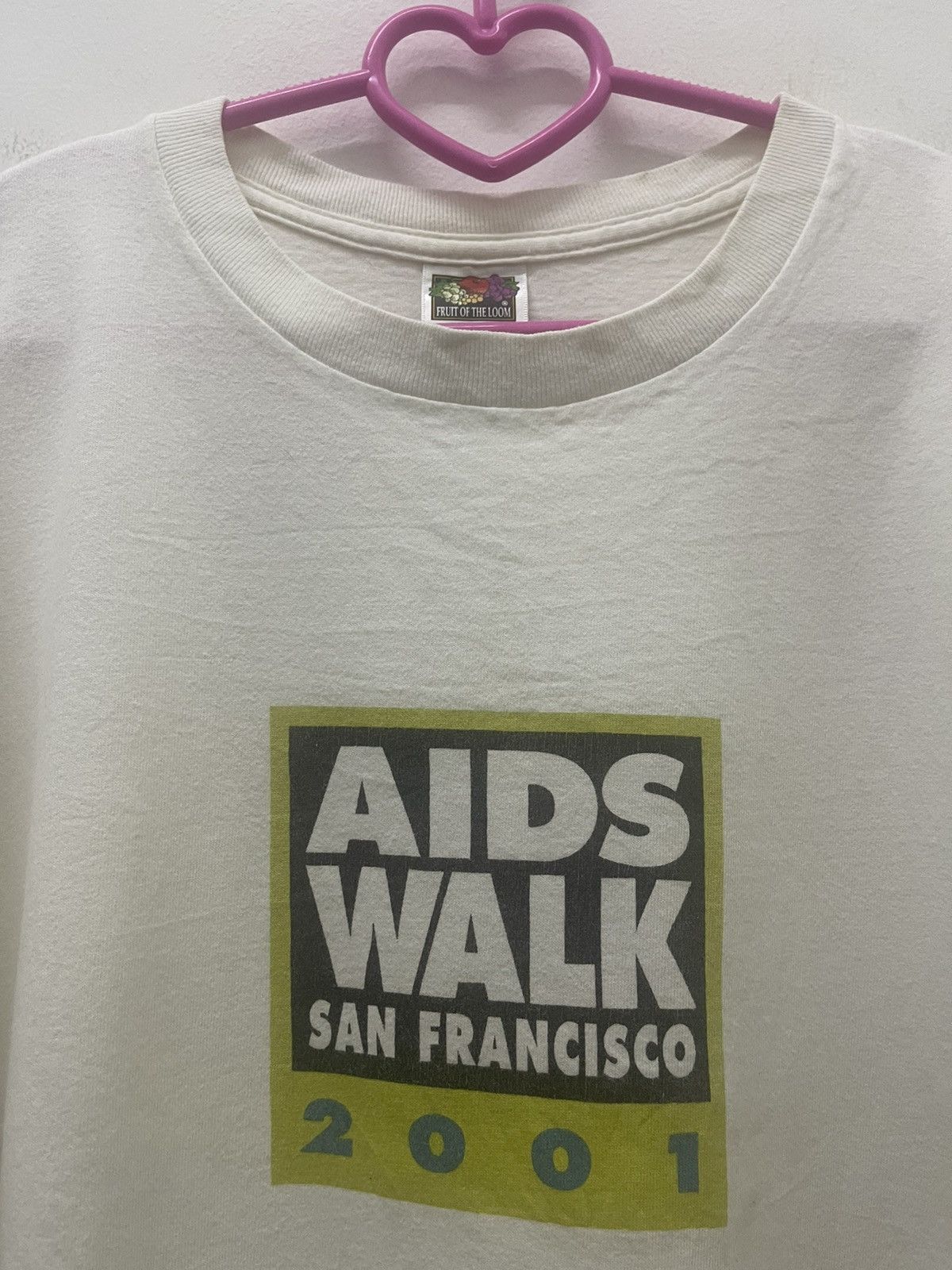 Vintage Rare Vintage AIDS WALK San Francisco 2001 Promo Tee Size US L / EU 52-54 / 3 - 3 Thumbnail
