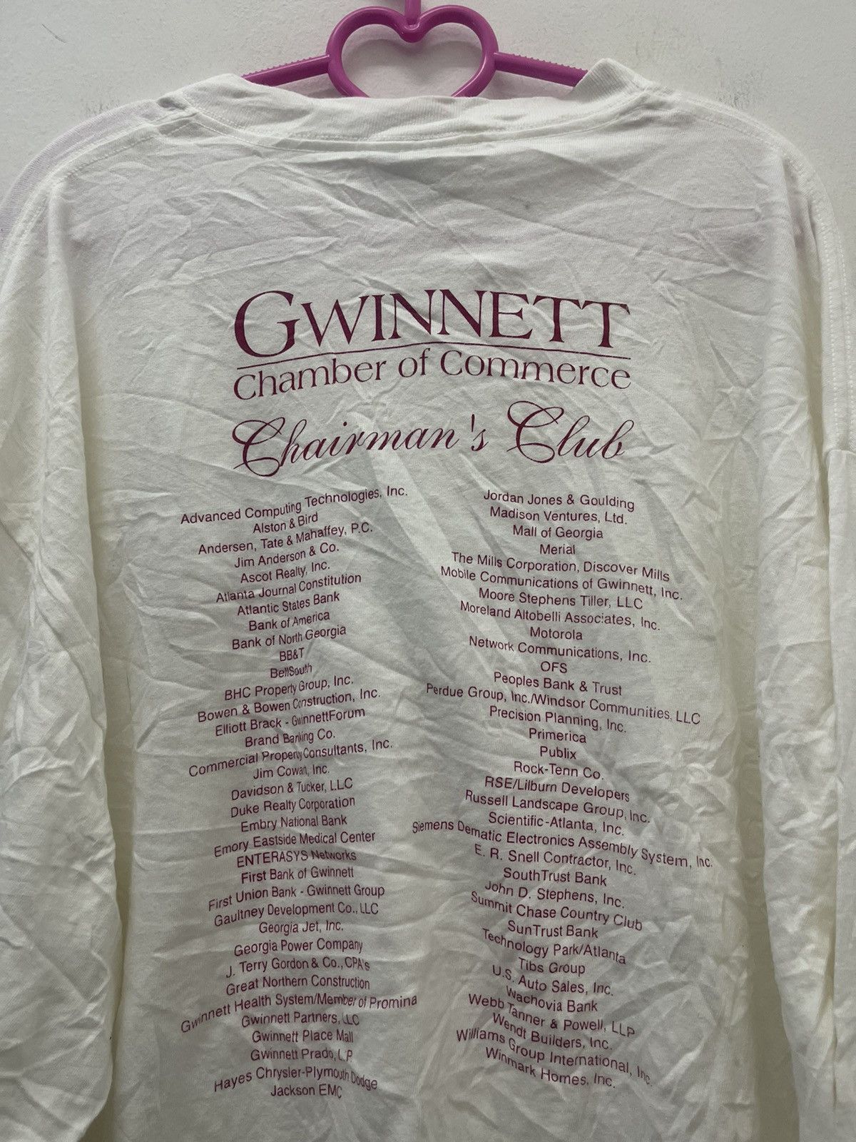 Vintage Rare Vintage GWINNETT CHAMBER OF COMMERCE Chairman Club Tee Size US XL / EU 56 / 4 - 2 Thumbnail
