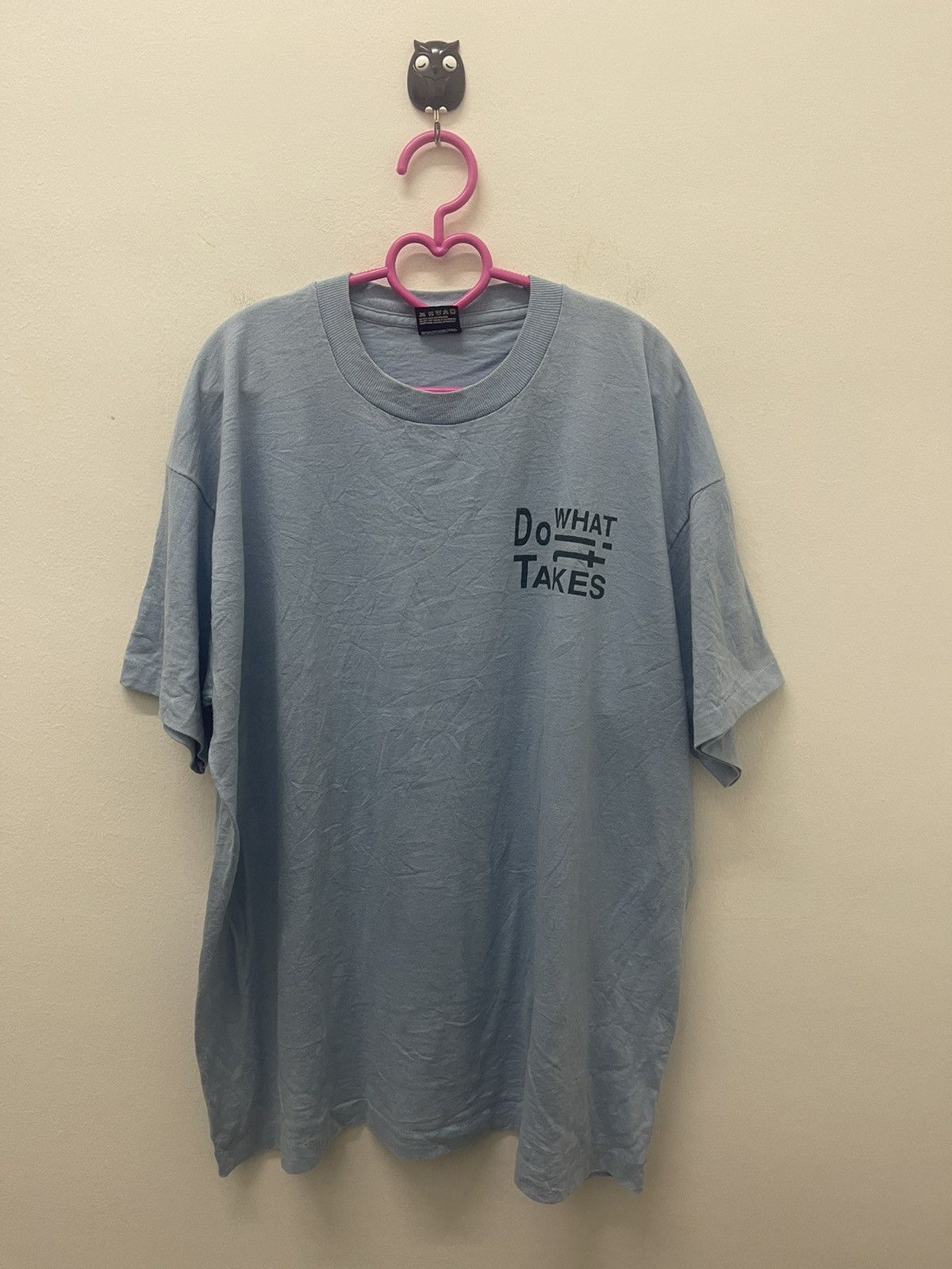 image of Fruit Of The Loom x Made In USA 90's Vintage Do What It Takes Tee in Blue, Men's (Size XL)