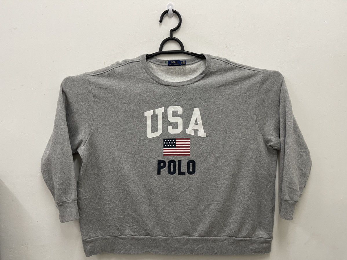 Polo Ralph Lauren POLO RALPH LAUREN USA Flag 4XL Rare Size Sweatshirt Size US XXL / EU 58 / 5 - 1 Thumbnail