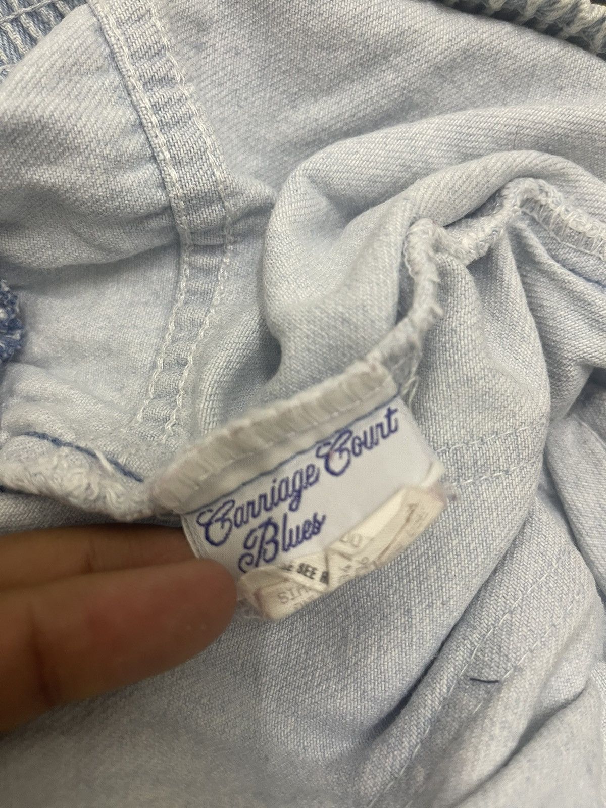 Vintage Rare Vintage CARRIAGE COURT BLUES Made in USA Baggy Jeans Size US 31 - 7 Thumbnail