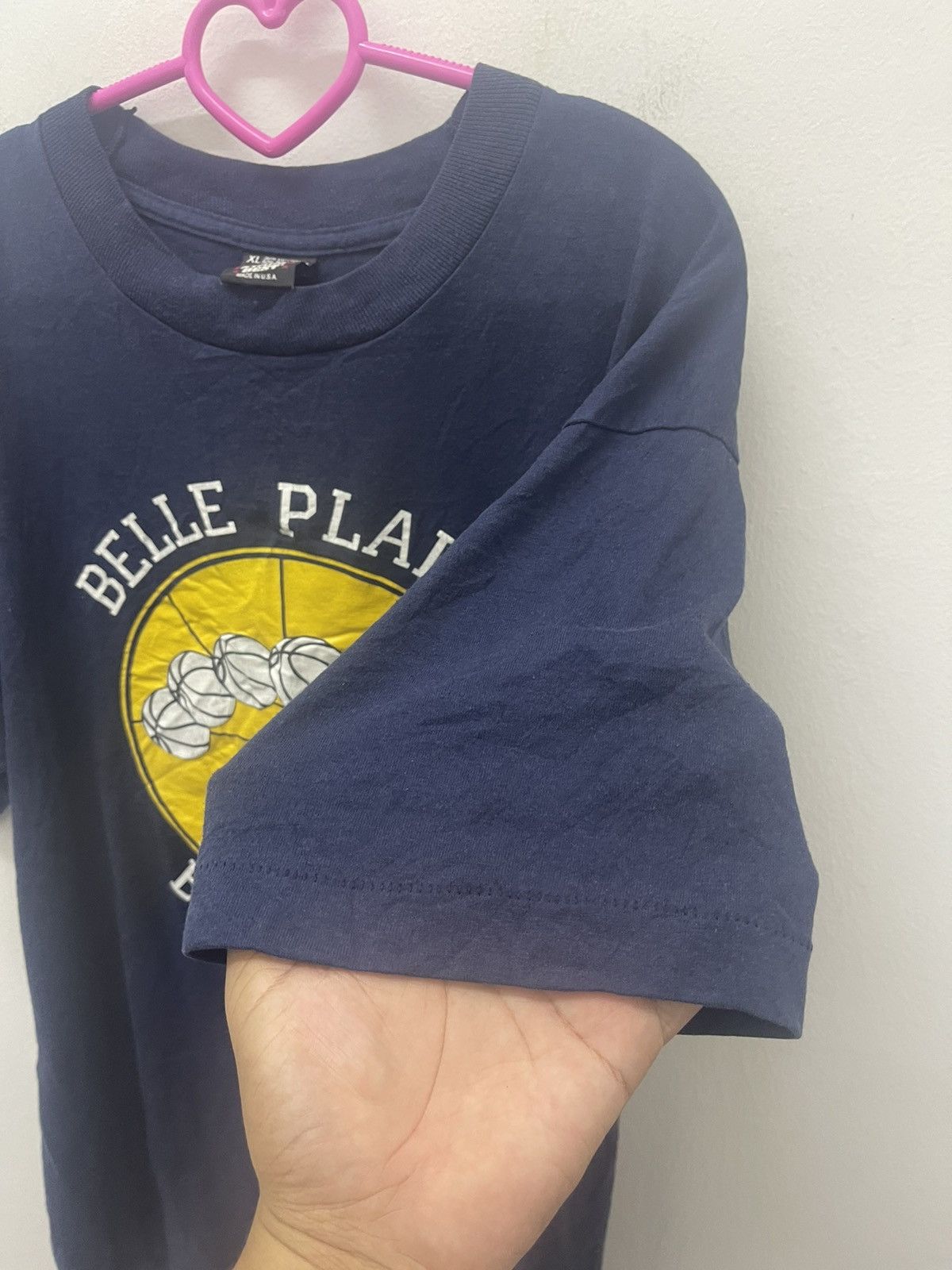 Vintage Rare 90s Vintage BELLE PLAINE BASKETBALL Overman Tee Size US XL / EU 56 / 4 - 3 Thumbnail
