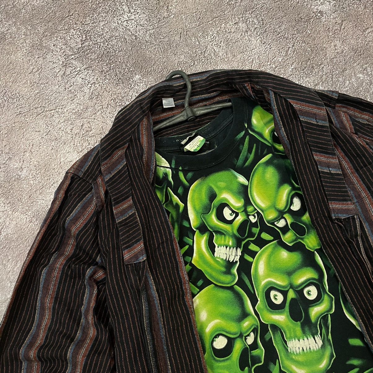 Vintage Vintage 90s Y2K Alien Graphic Oversized Blazer Grunge XL Size US XL / EU 56 / 4 - 4 Thumbnail