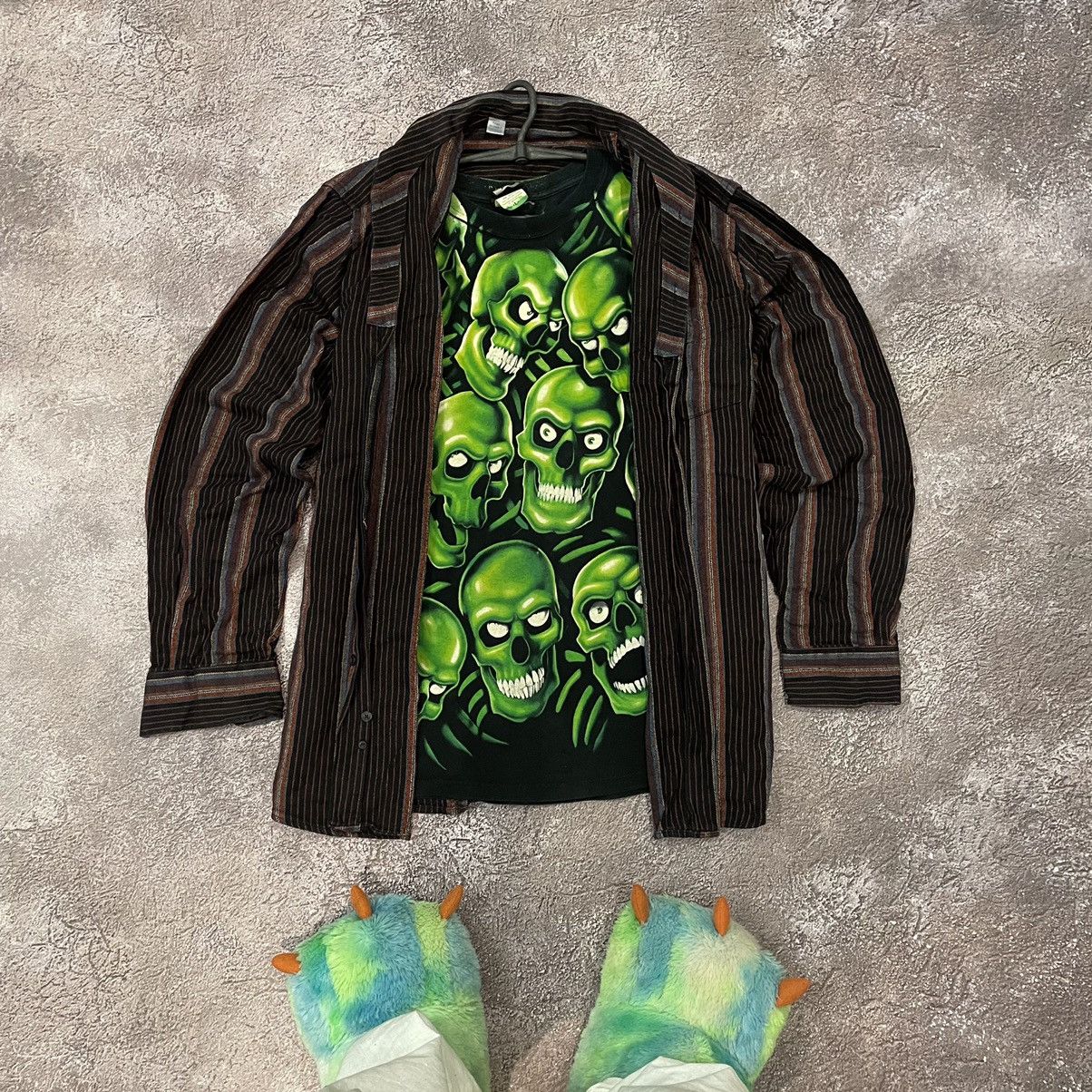 Vintage Vintage 90s Y2K Alien Graphic Oversized Blazer Grunge XL Size US XL / EU 56 / 4 - 1 Thumbnail
