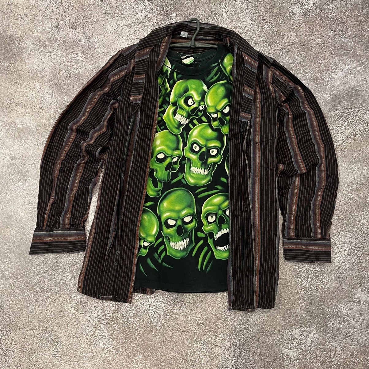 Vintage Vintage 90s Y2K Alien Graphic Oversized Blazer Grunge XL Size US XL / EU 56 / 4 - 3 Thumbnail