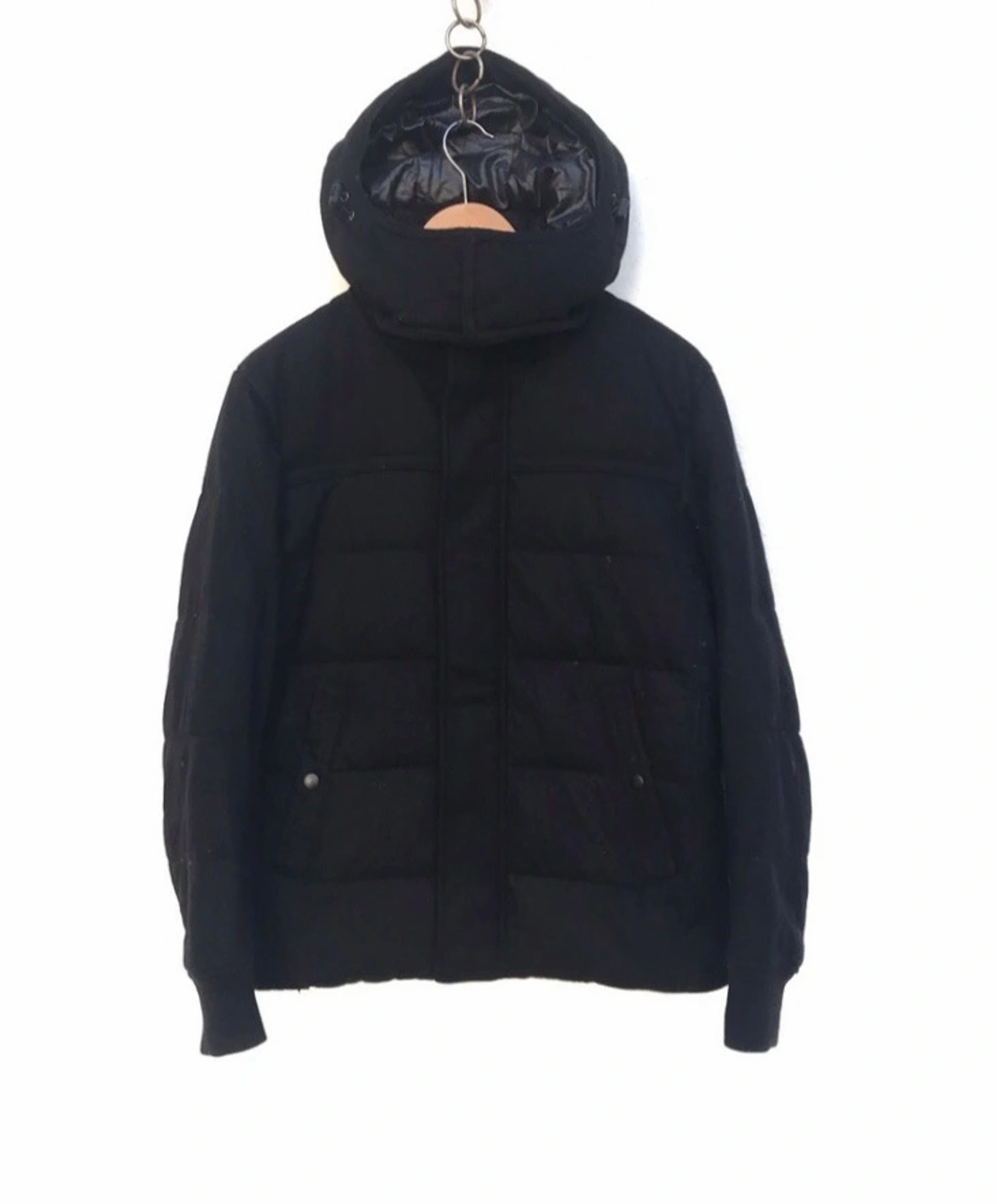 Uniqlo Uniqlo Wool Black Winter Jacket With Hoodies Size US S / EU 44-46 / 1 - 2 Thumbnail