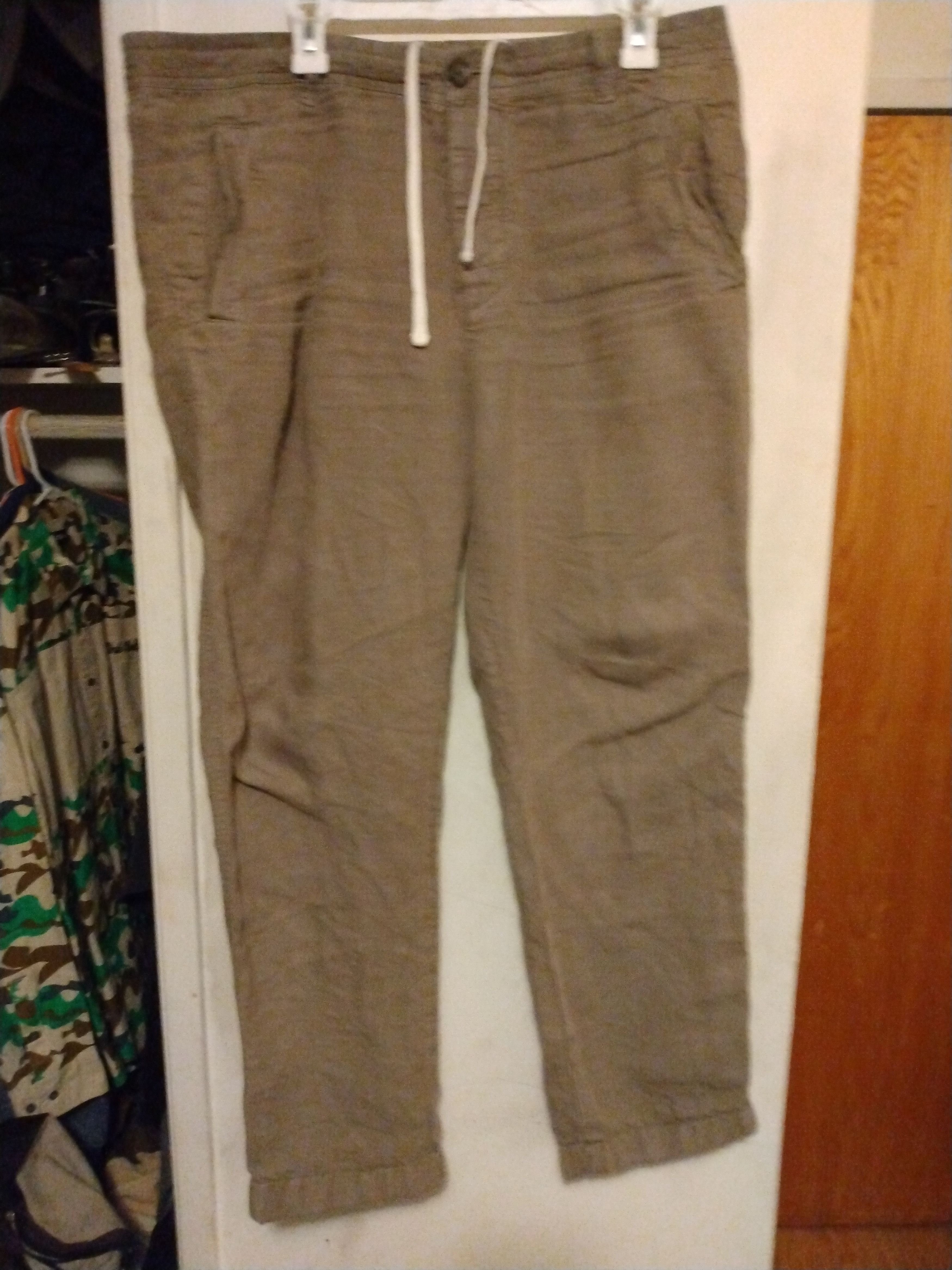 Standard James Perse Casual Tan Drawstring Pants Size 36