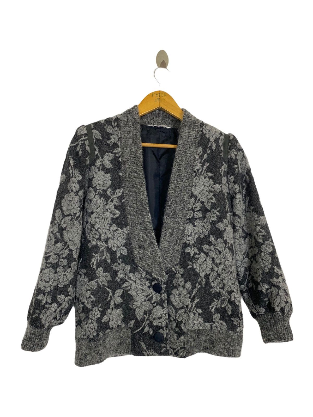 Japanese Brand PEARL FASHION FLOWER CARDIGAN NICE DESIGN Size US M / EU 48-50 / 2 - 1 Thumbnail