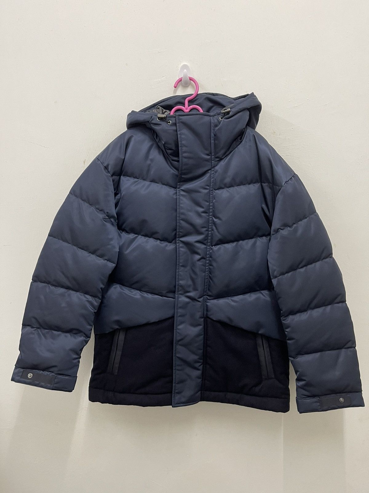 Image of Jil Sander X Uniqlo +J Hybrid Down Oversized Jacket in Navy, Men's (Size Small)