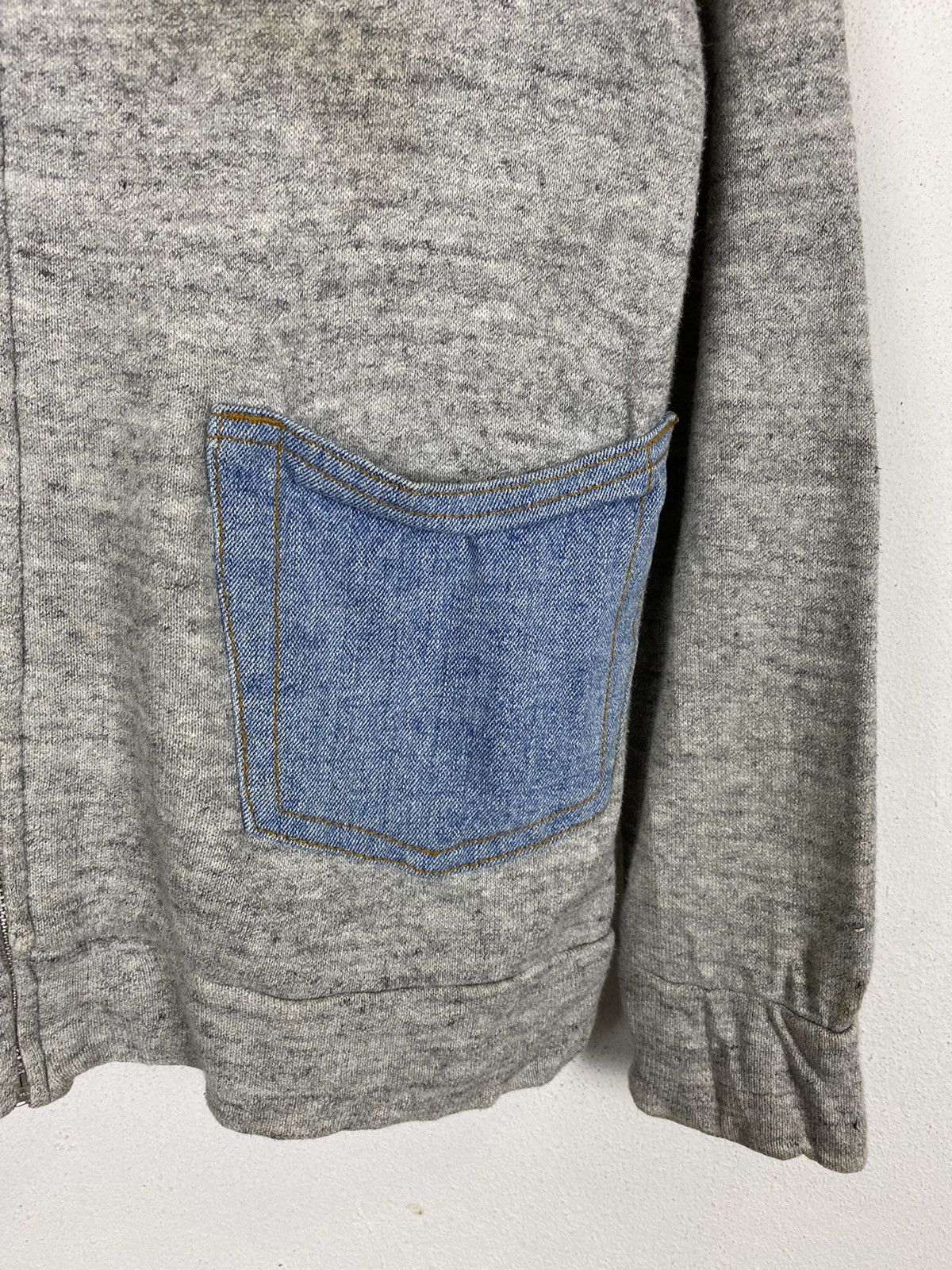 Issey Miyake SUNAOKUWAHARA DENIM POCKET HODDIES Size US M / EU 48-50 / 2 - 4 Thumbnail