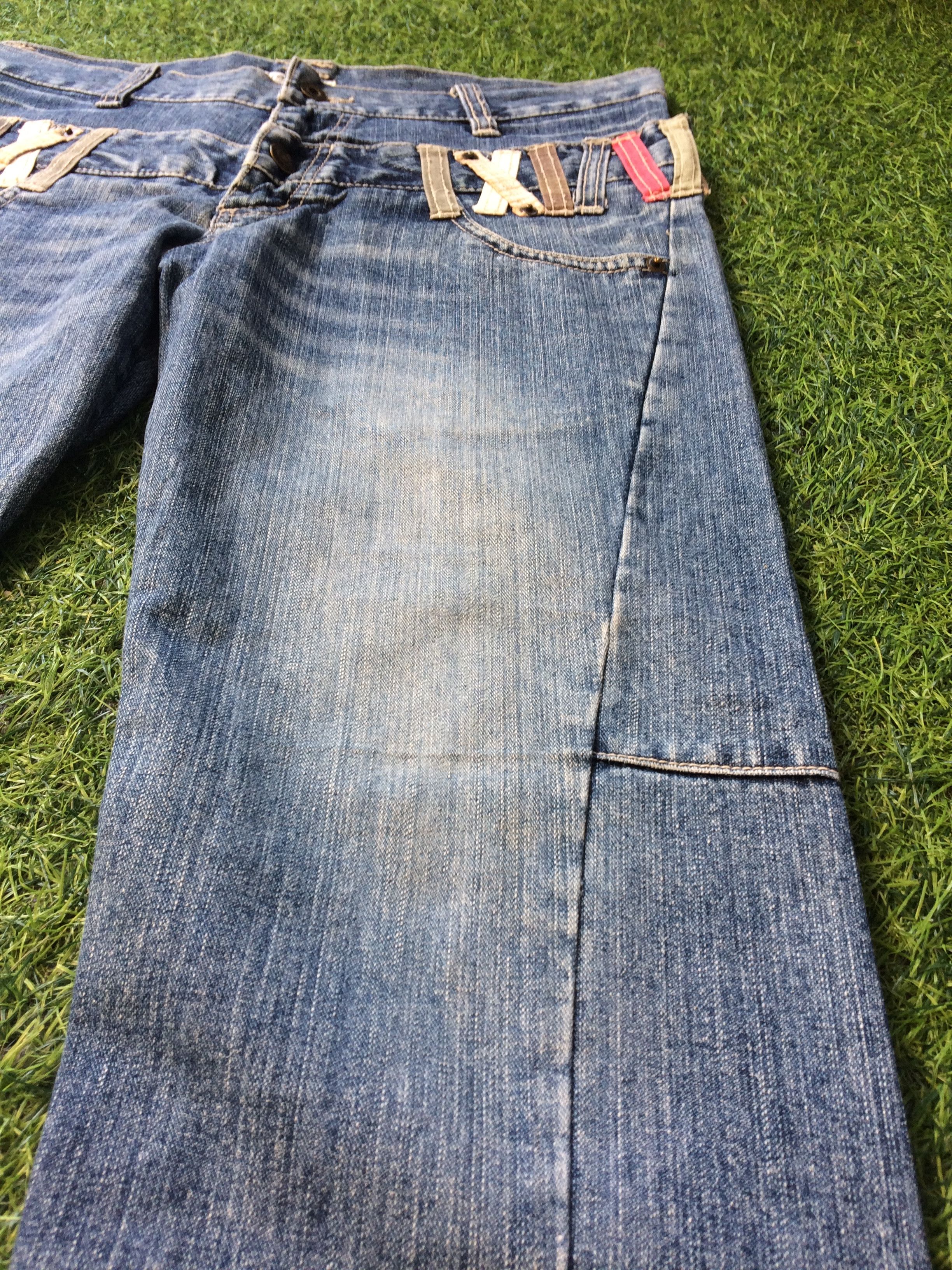 Hysteric Glamour × Japanese Brand Japanese Double Waist Mid Rise Distressed Denim #D-378 Size US 31 - 7 Thumbnail