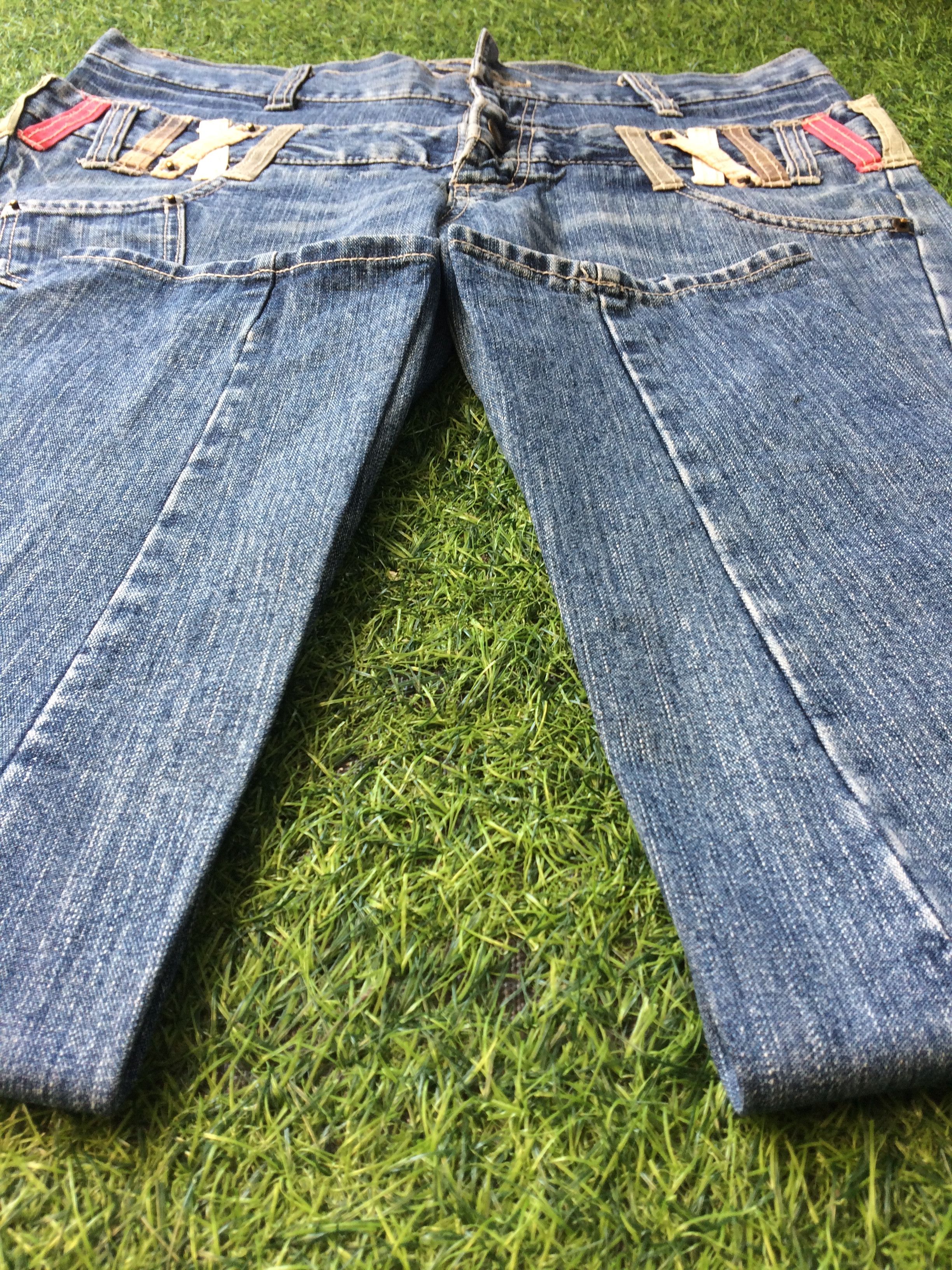 Hysteric Glamour × Japanese Brand Japanese Double Waist Mid Rise Distressed Denim #D-378 Size US 31 - 6 Thumbnail