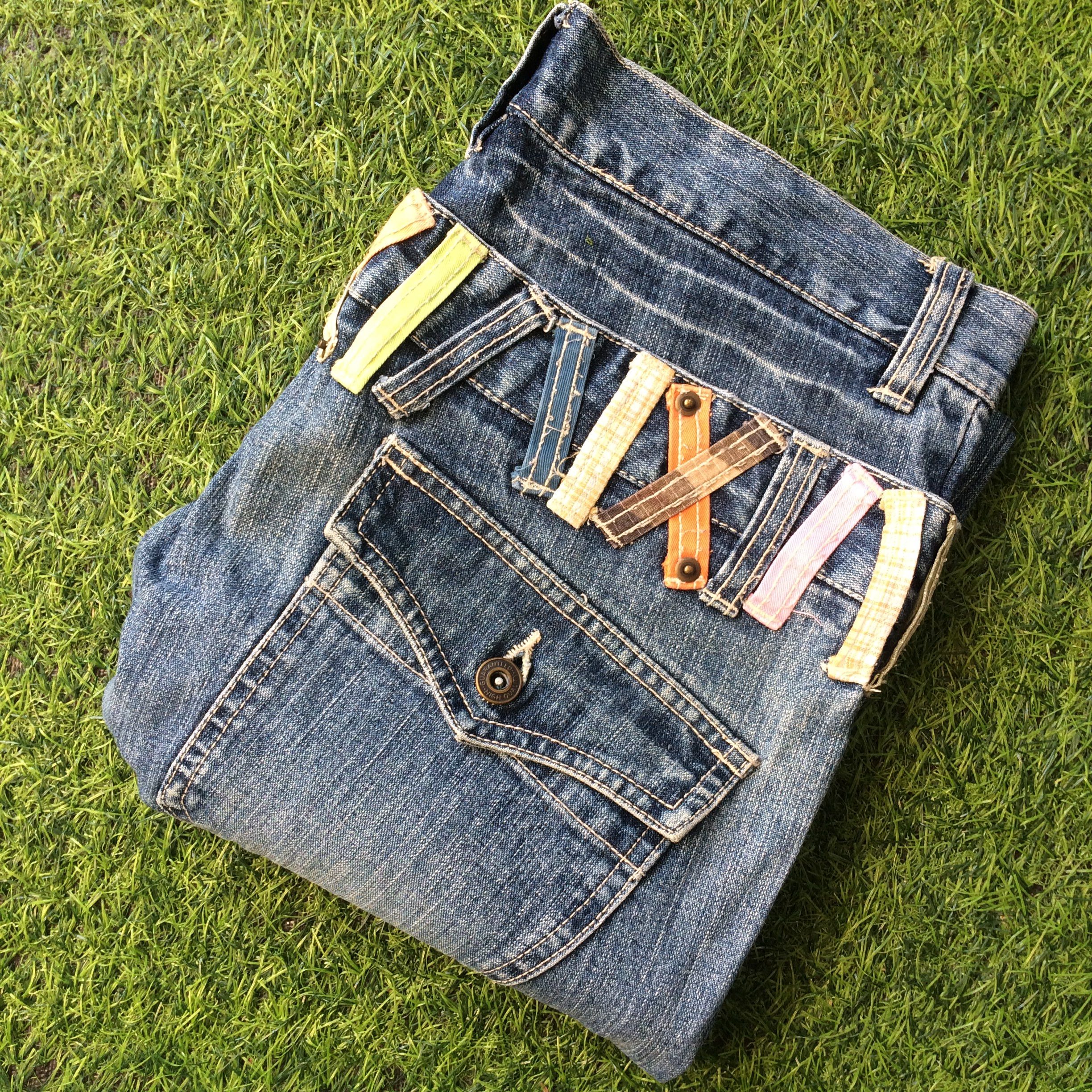 Hysteric Glamour × Japanese Brand Japanese Double Waist Mid Rise Distressed Denim #D-378 Size US 31 - 9 Thumbnail
