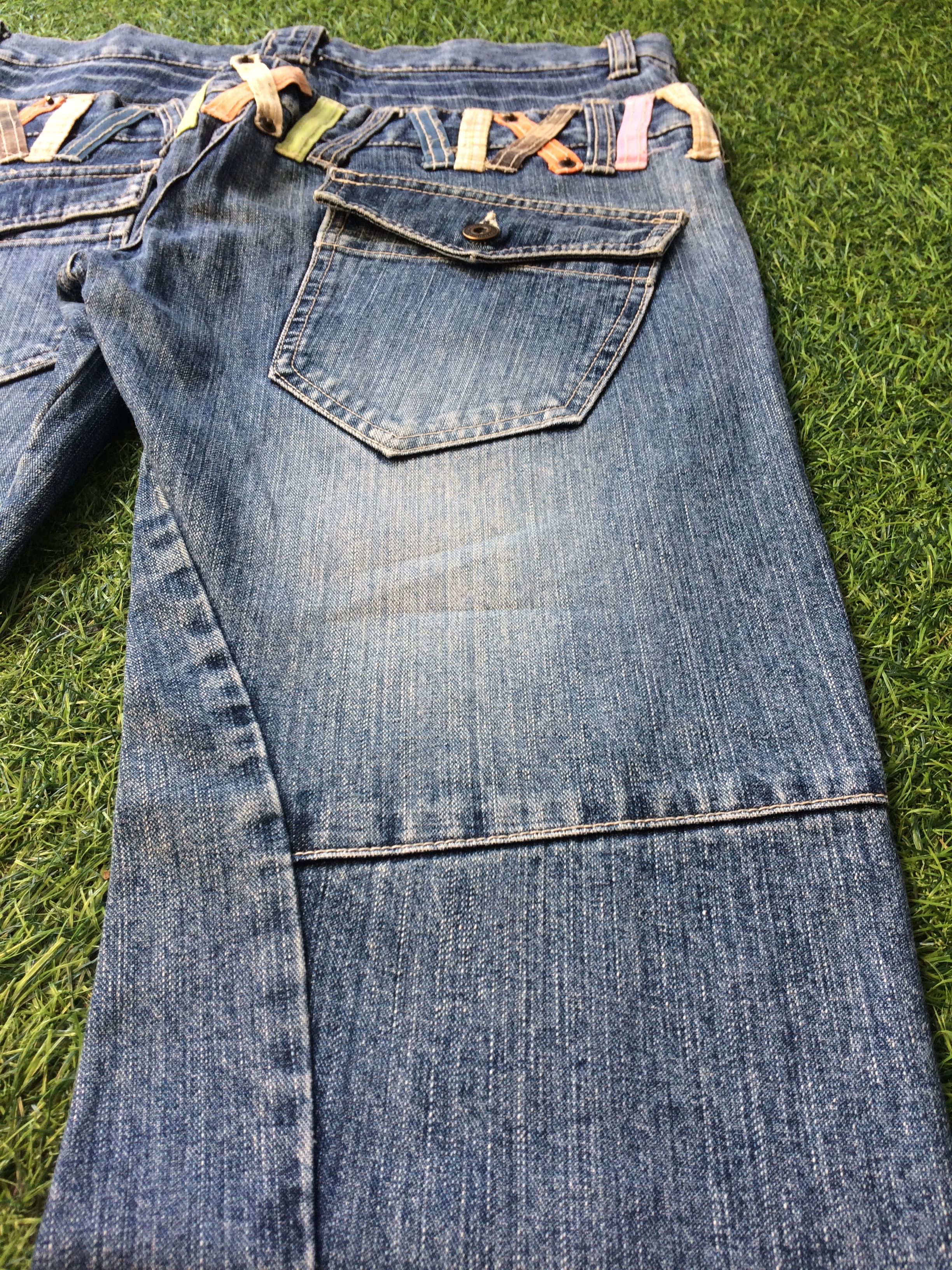 Hysteric Glamour × Japanese Brand Japanese Double Waist Mid Rise Distressed Denim #D-378 Size US 31 - 8 Thumbnail