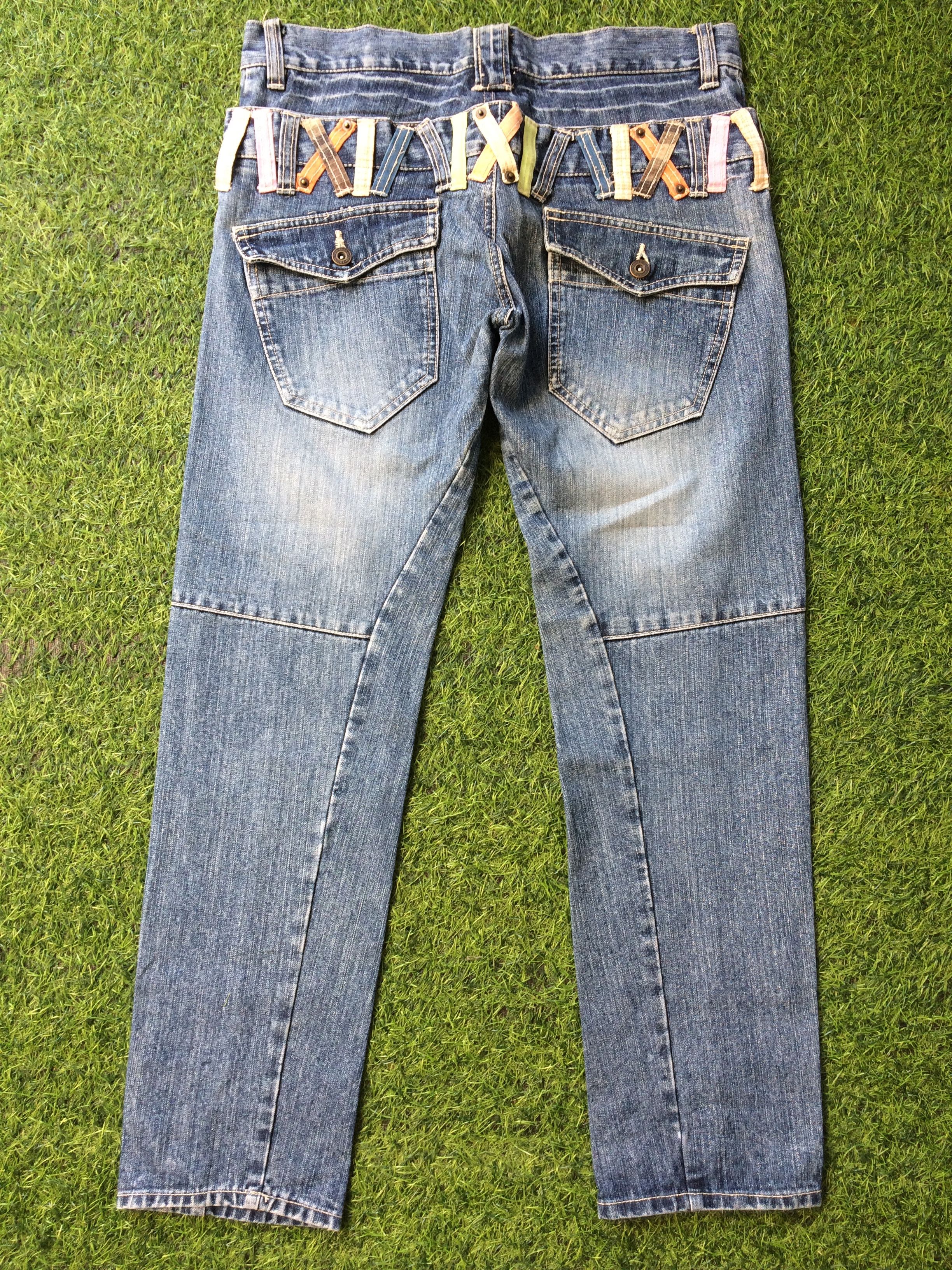 Hysteric Glamour × Japanese Brand Japanese Double Waist Mid Rise Distressed Denim #D-378 Size US 31 - 5 Thumbnail