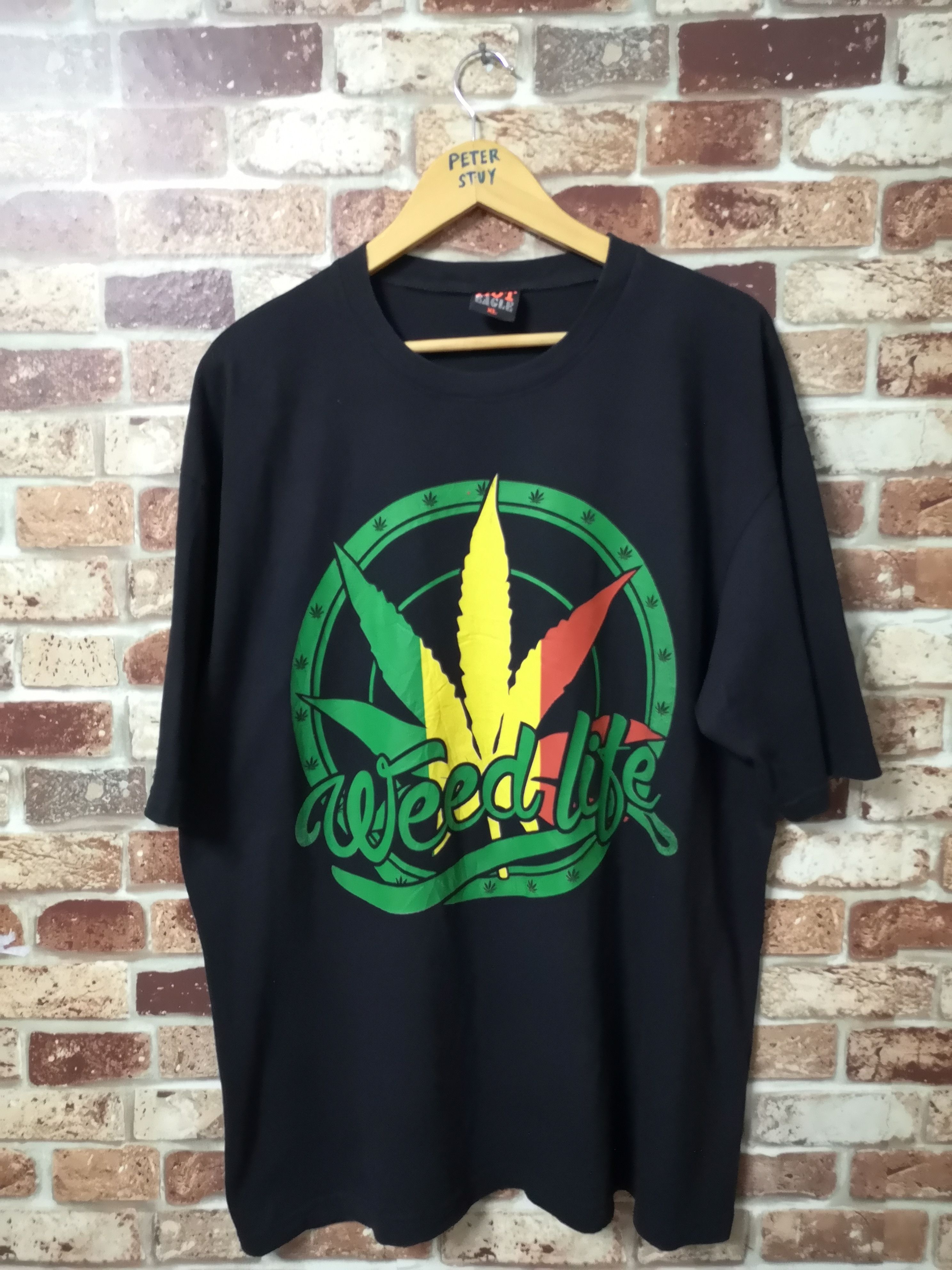 Bob Marley Weed Life Tee Nice Printed Size US XL / EU 56 / 4 - 1 Thumbnail