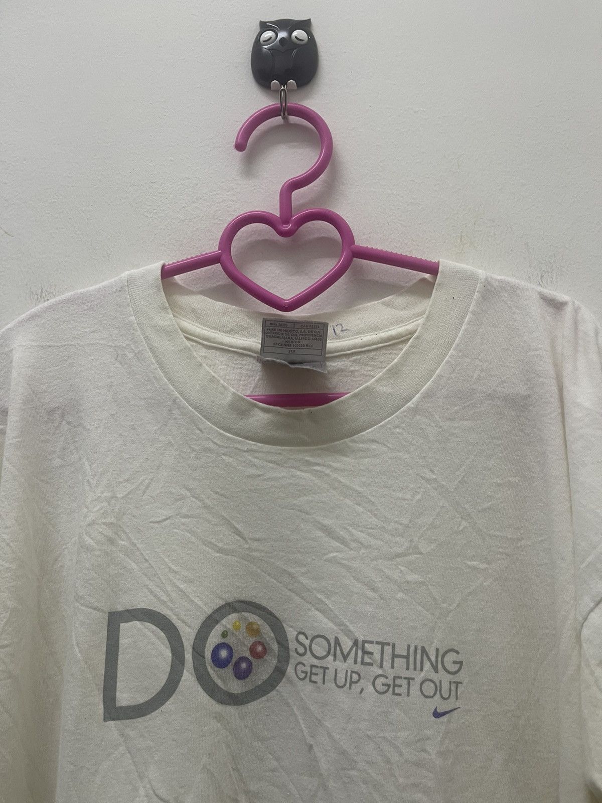 Nike Rare Vintage NIKE Do Something Get Up Get Out Swoosh Size US L / EU 52-54 / 3 - 4 Thumbnail