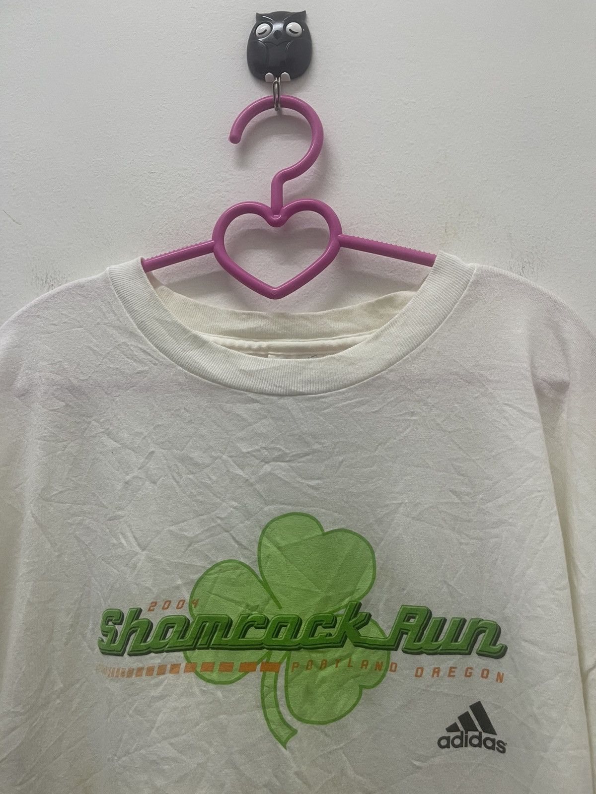 Adidas Rare Vintage ADIDAS SHAMROCK RUN Portland Oregon 2004 Tee Size US L / EU 52-54 / 3 - 2 Thumbnail